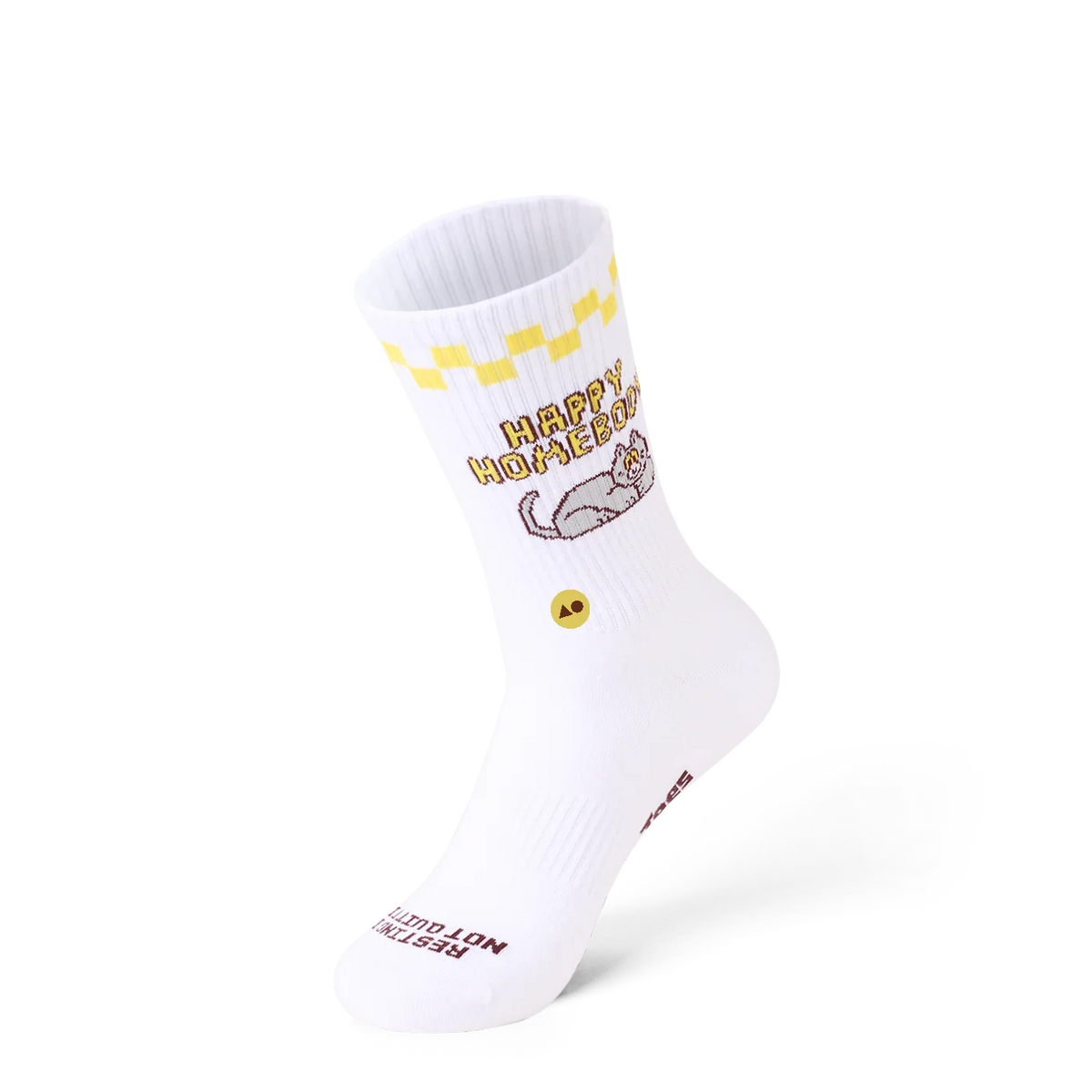 TALKING TOES | Happy Homebody Ribbed Crew Sock