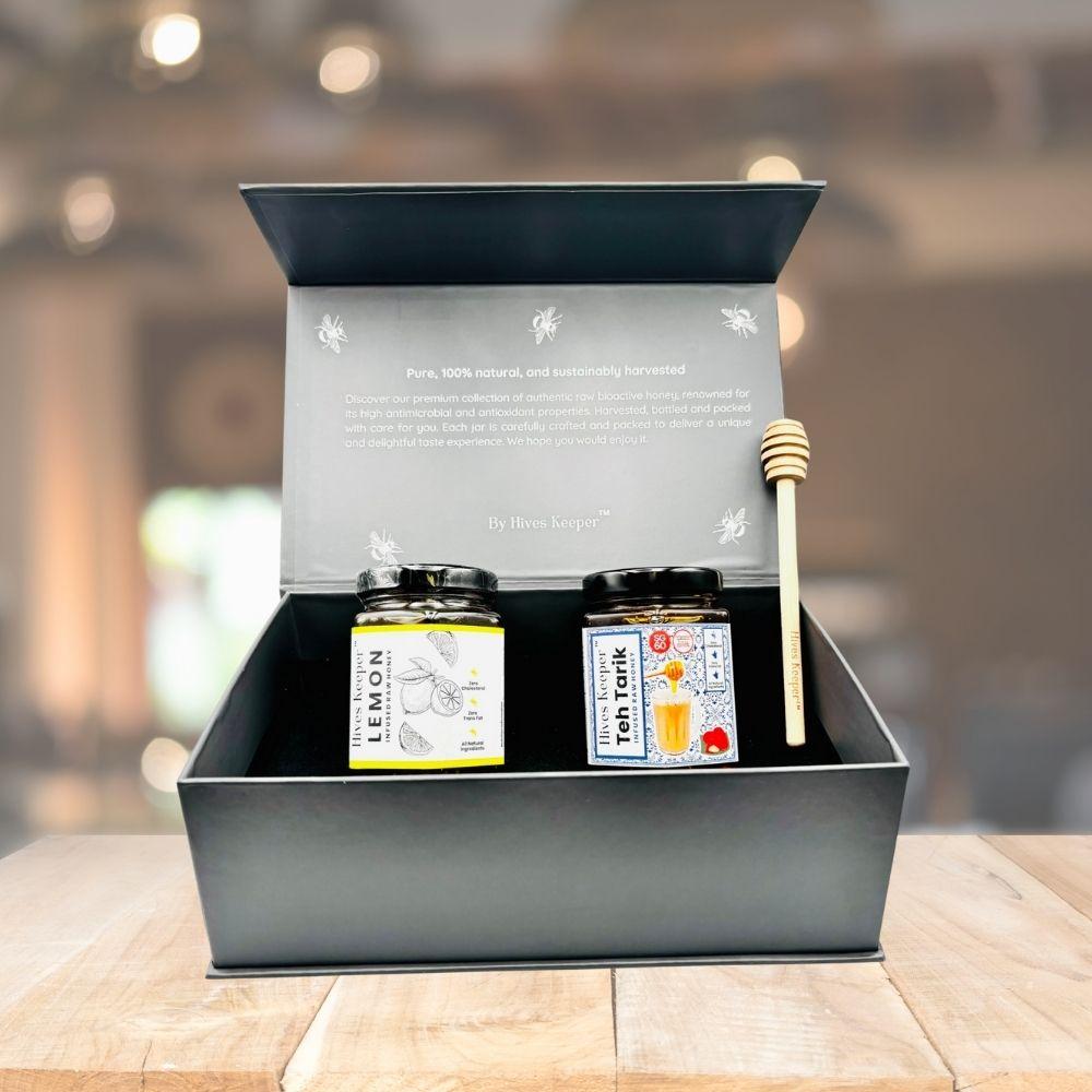HIVES KEEPER | Lemon & Teh Tarik Raw Honey Festive Gift Set