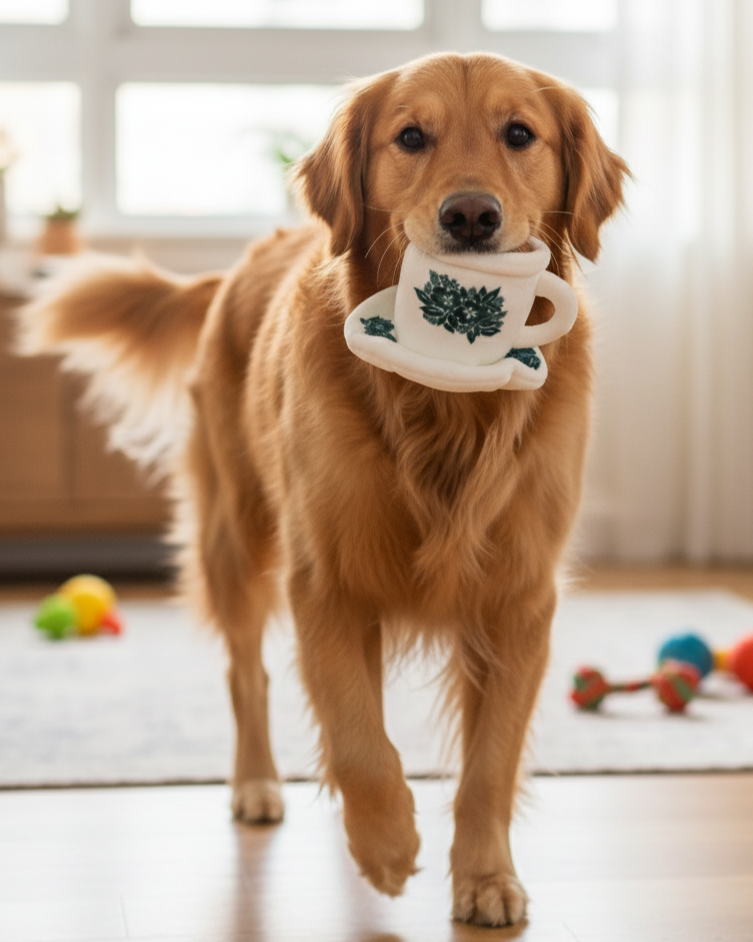 NOM | Waggle Kopi Cup Squeakie Chew Toy