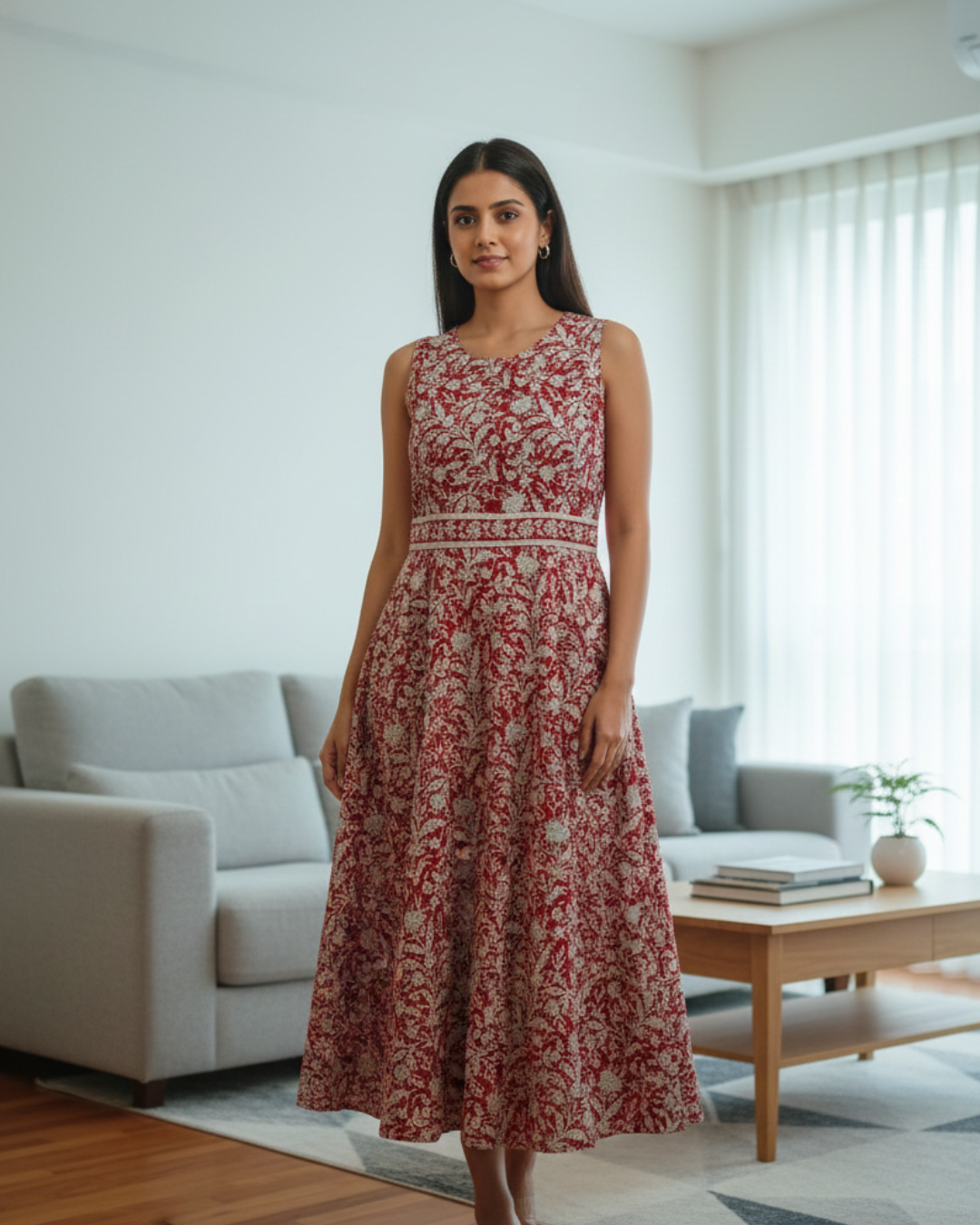 NIMBU | Elena Women's Flowy Dress With Belt