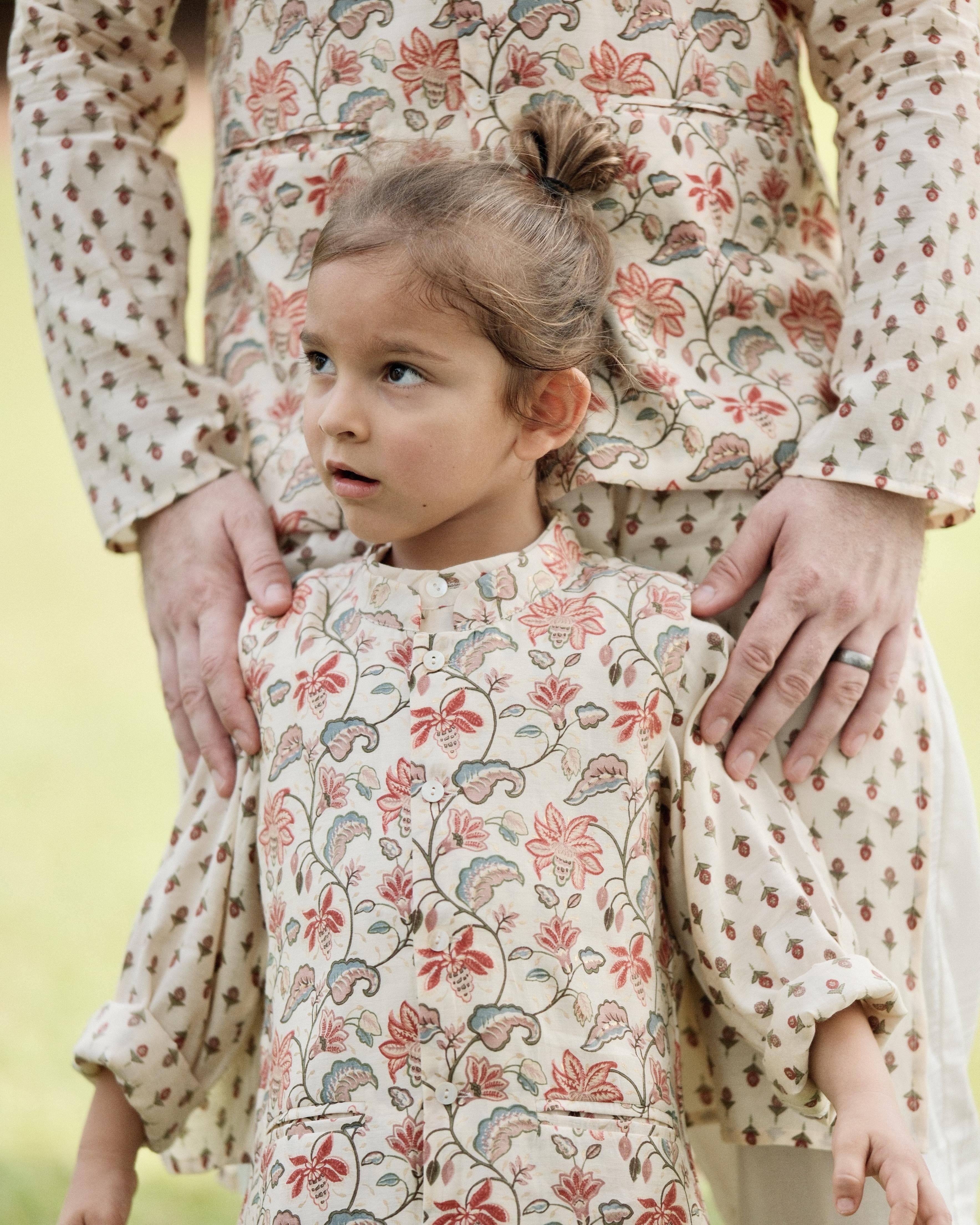 NIMBU | Nia Boys Kurta Pajama Jacket Set In Muslin Cotton