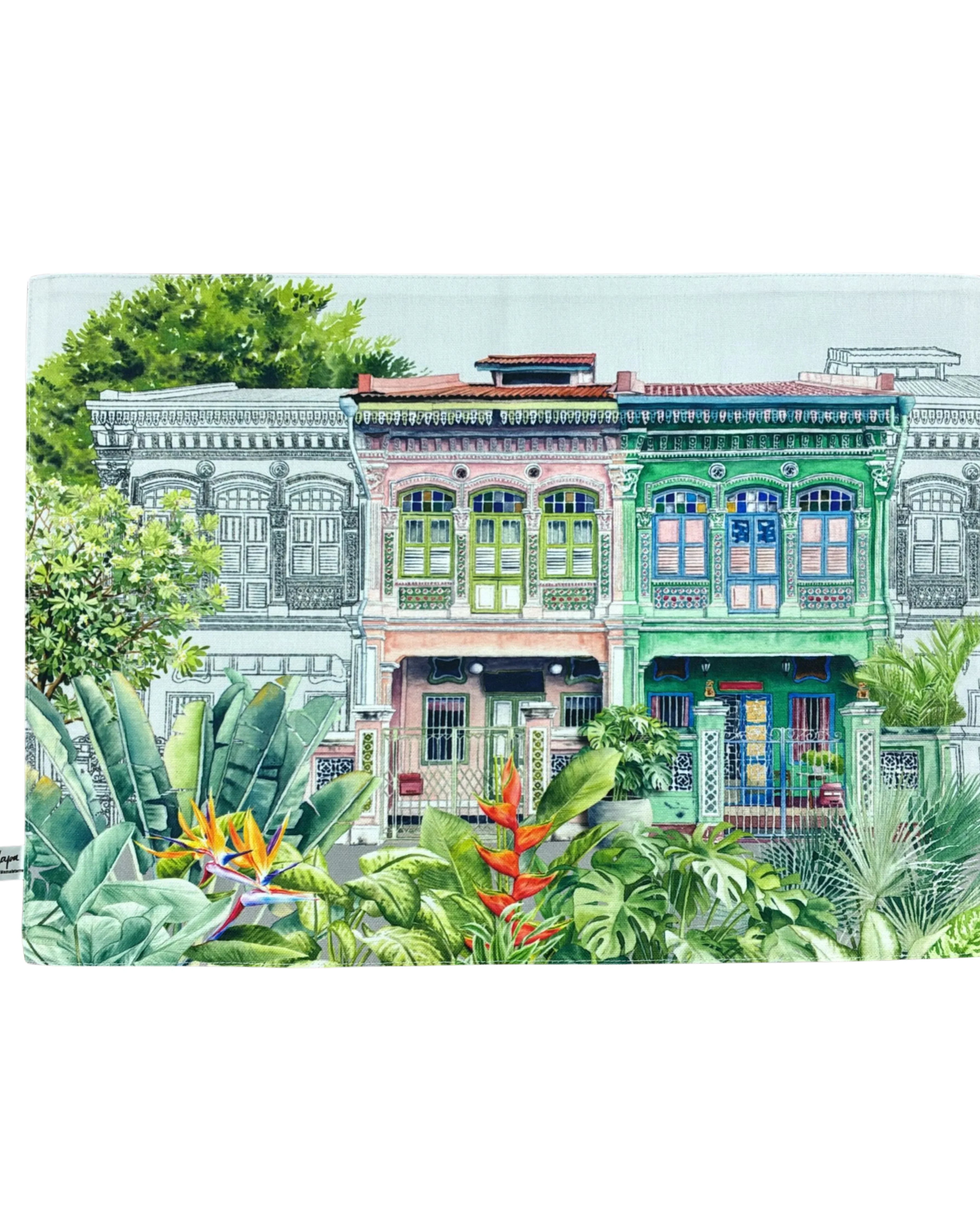 SINGLAPA | Peranakan Shophouse Placemat (Double Sided)