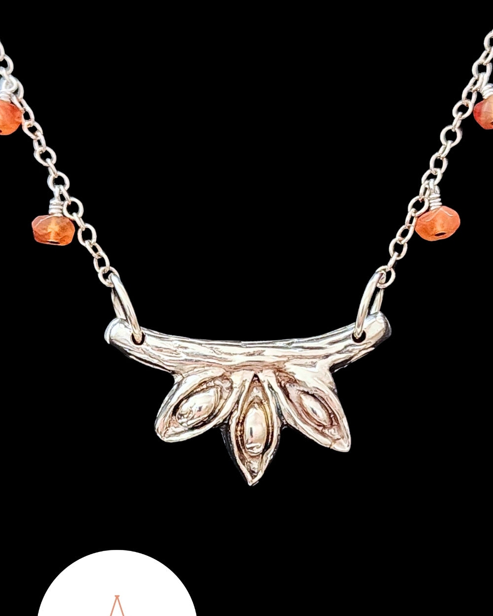 CREATIVE JEWELLERY STUDIO | Silver & Carnelian Star Anise Necklace by Annyun