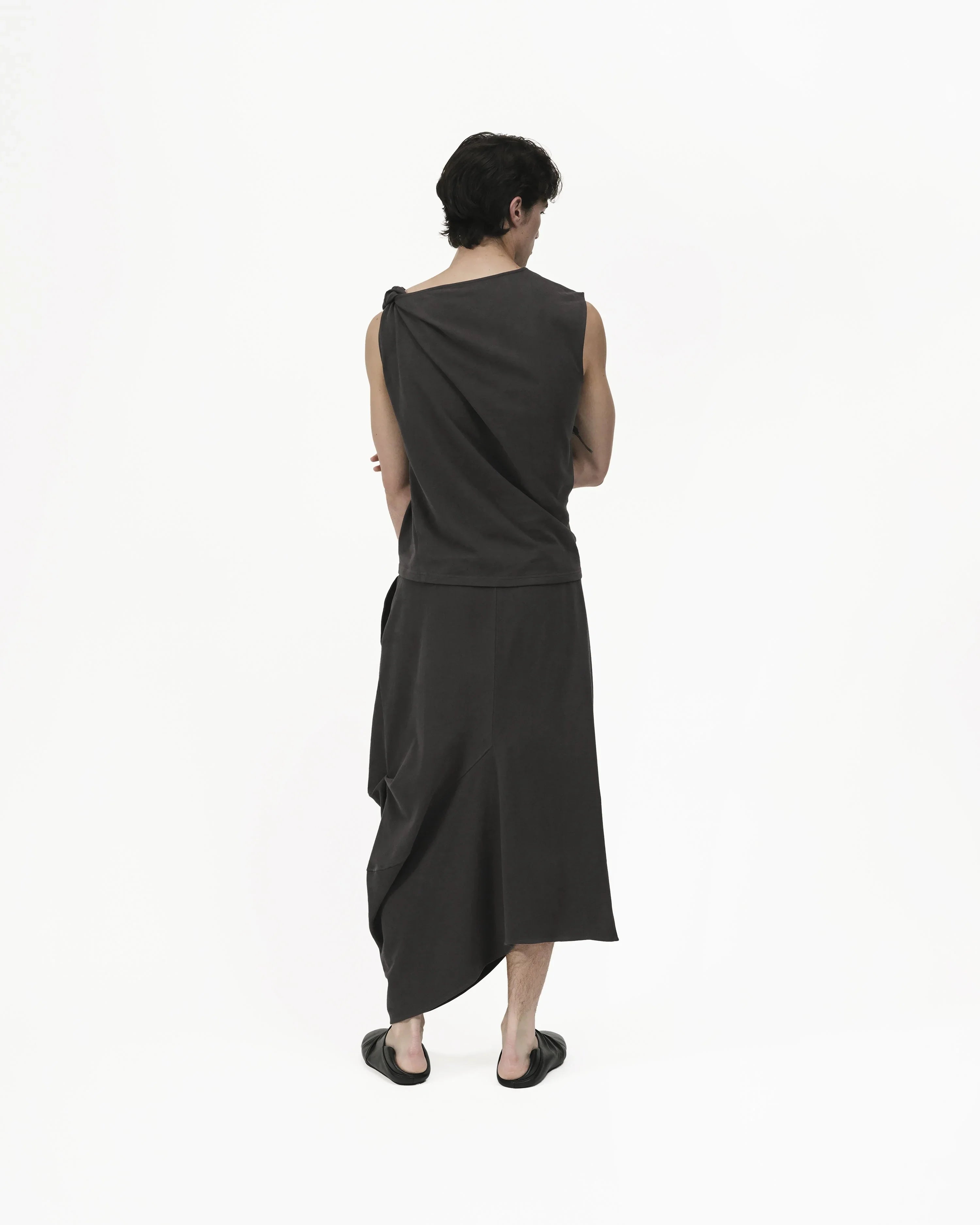 GRAYE | Twisted Knit Top - Charcoal