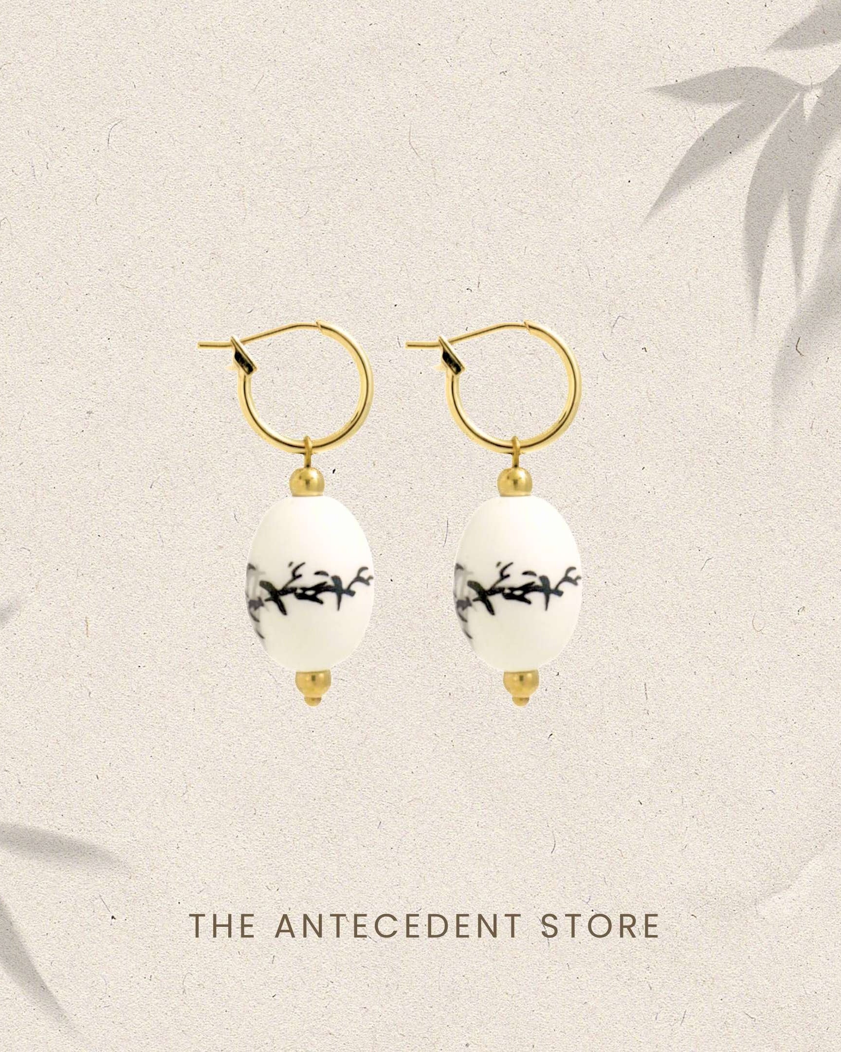 THE ANTECEDANT STORE | Ink Porcelain Earrings