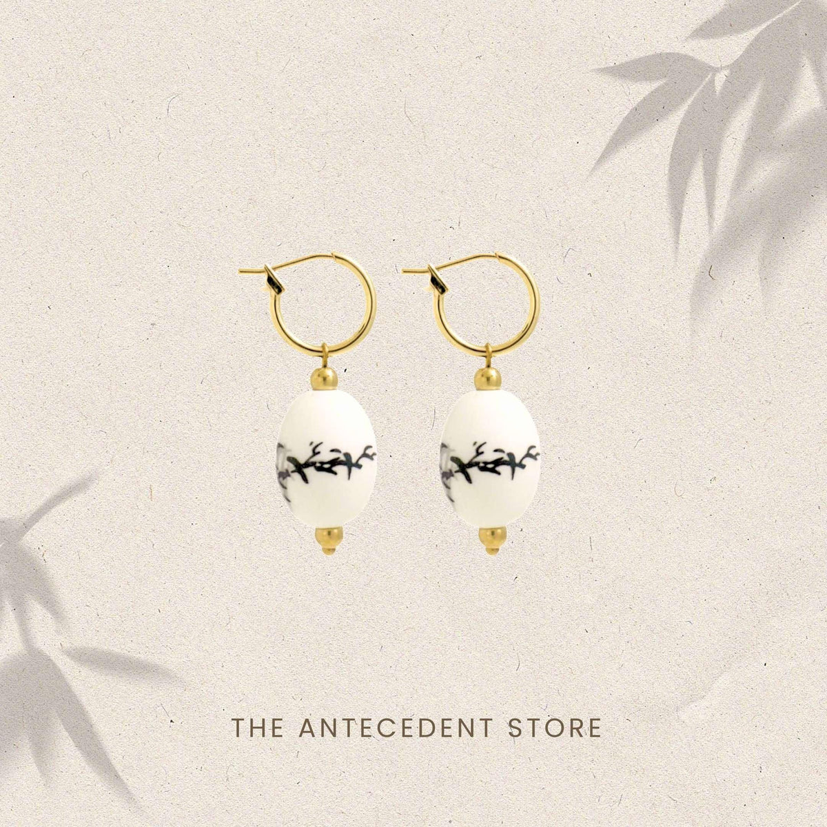 THE ANTECEDANT STORE | Ink Porcelain Earrings