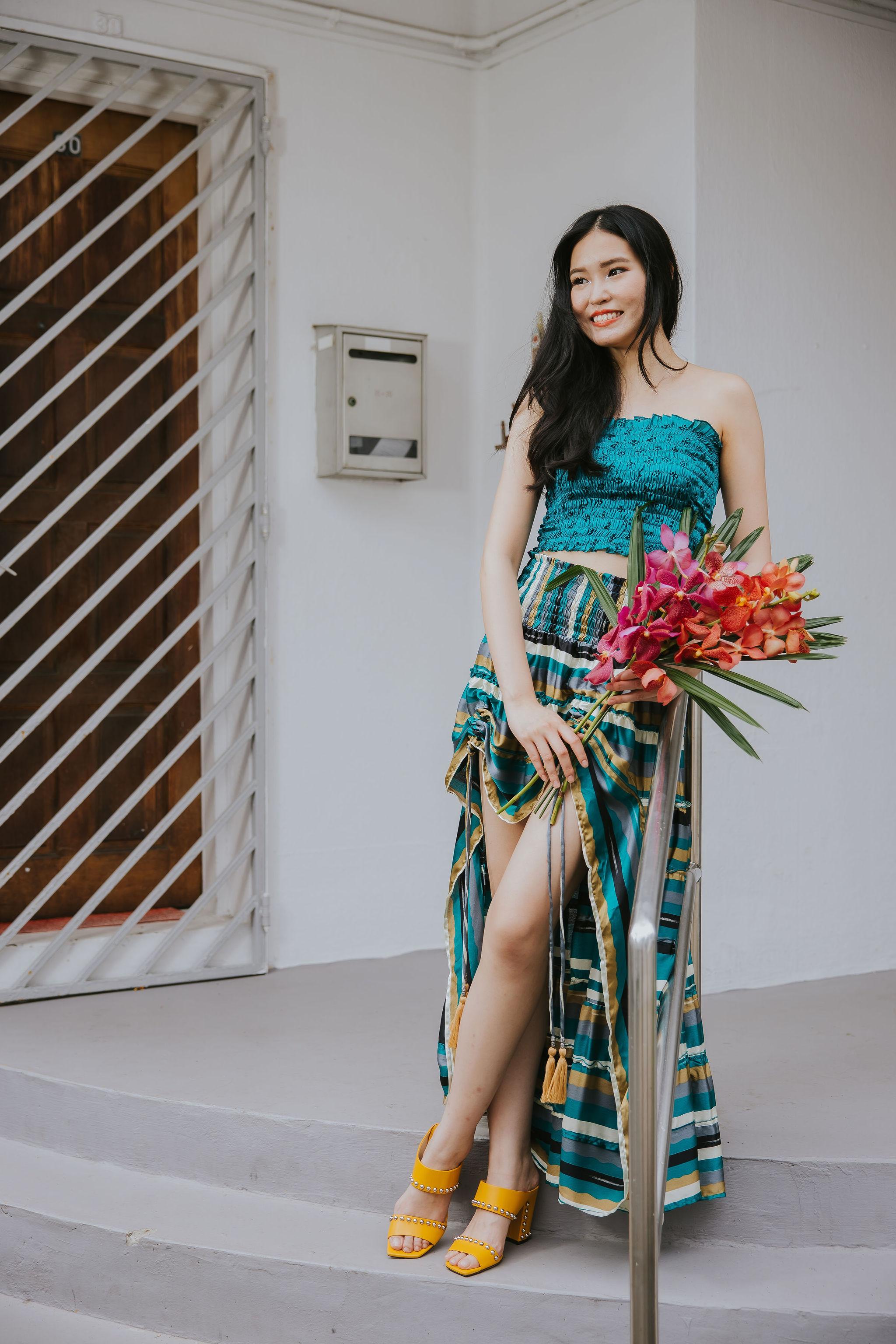 RAJA RANI | Modal Silk Tube Top & Skirt Set