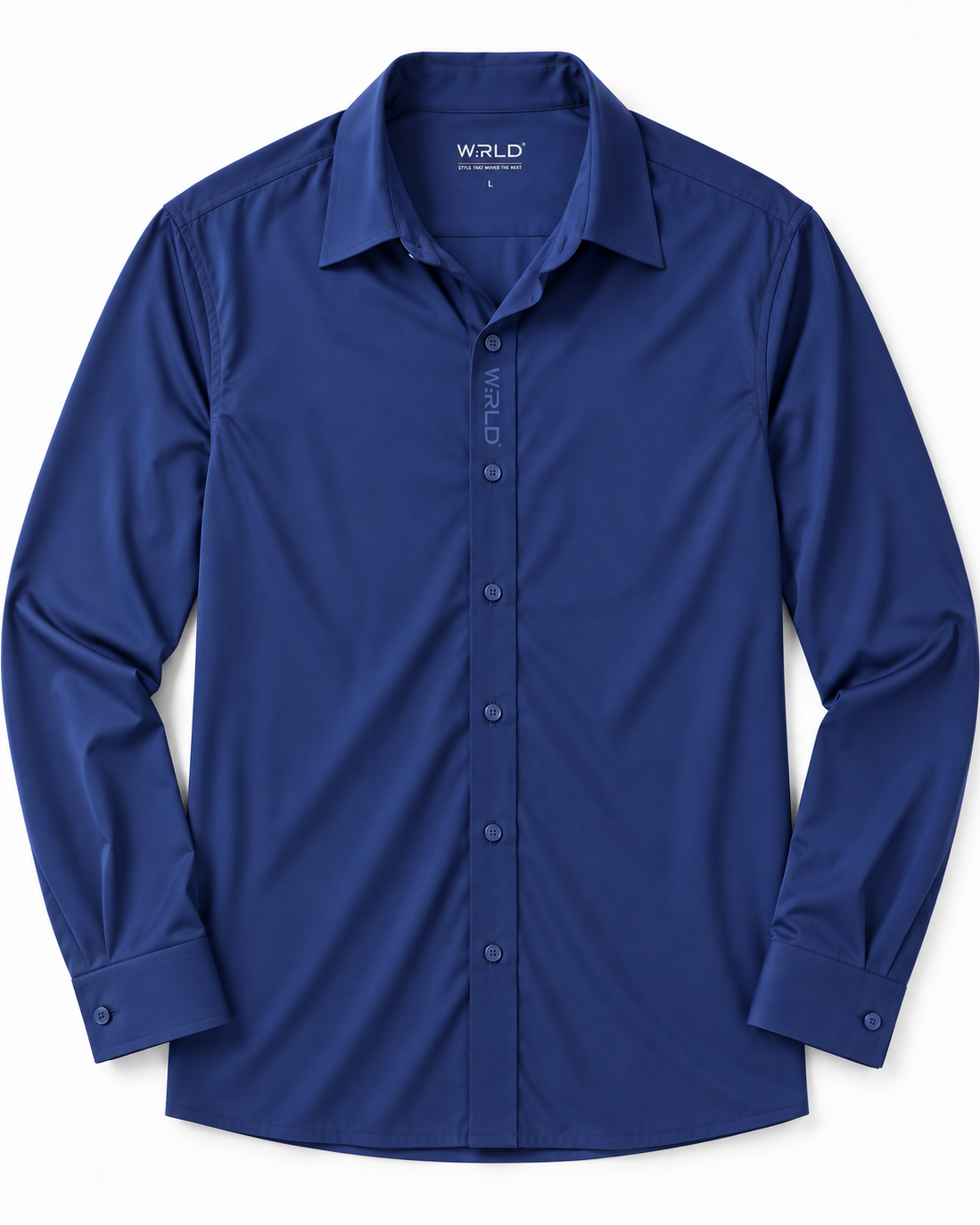 WRLD | PERFORMANCE L/S SHIRT | BLUE