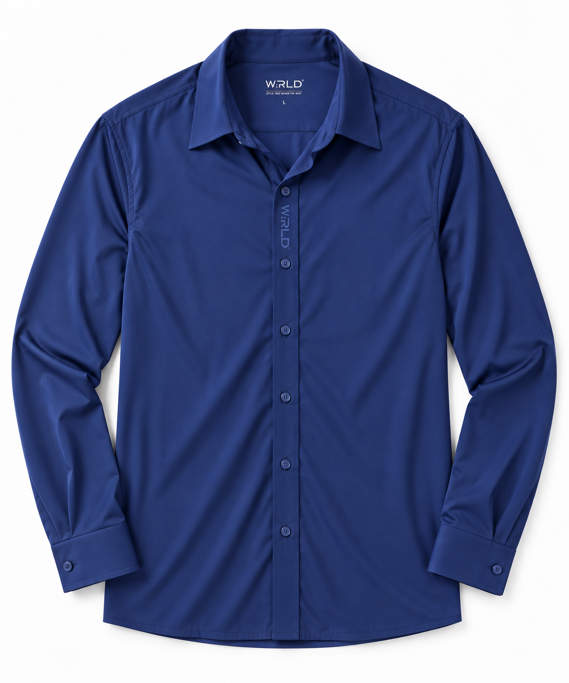 WRLD | PERFORMANCE L/S SHIRT | BLUE