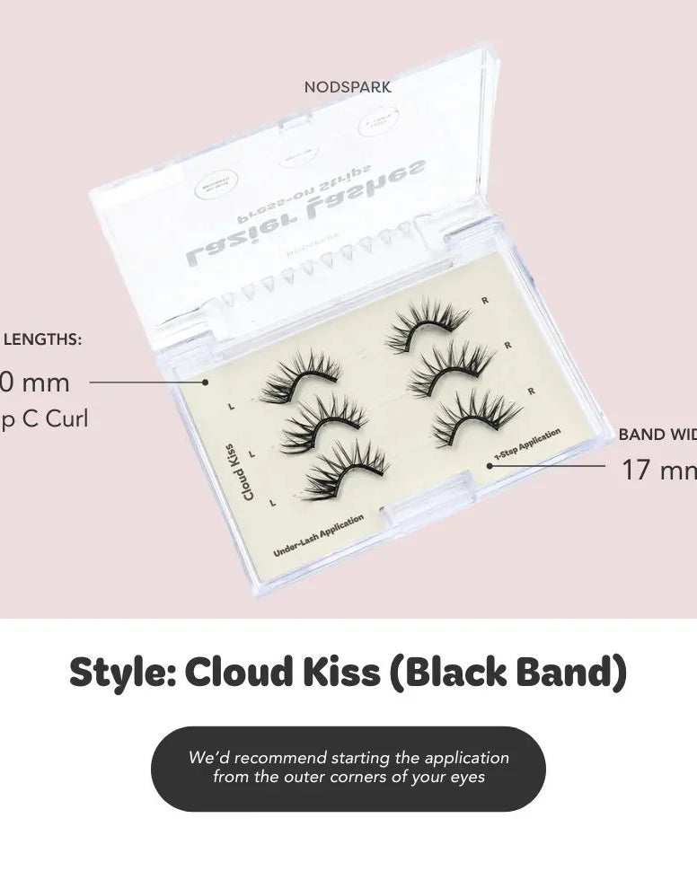NODSPARK | Lash Strips | Cloud Kiss LAZIER Lashes | Black Band