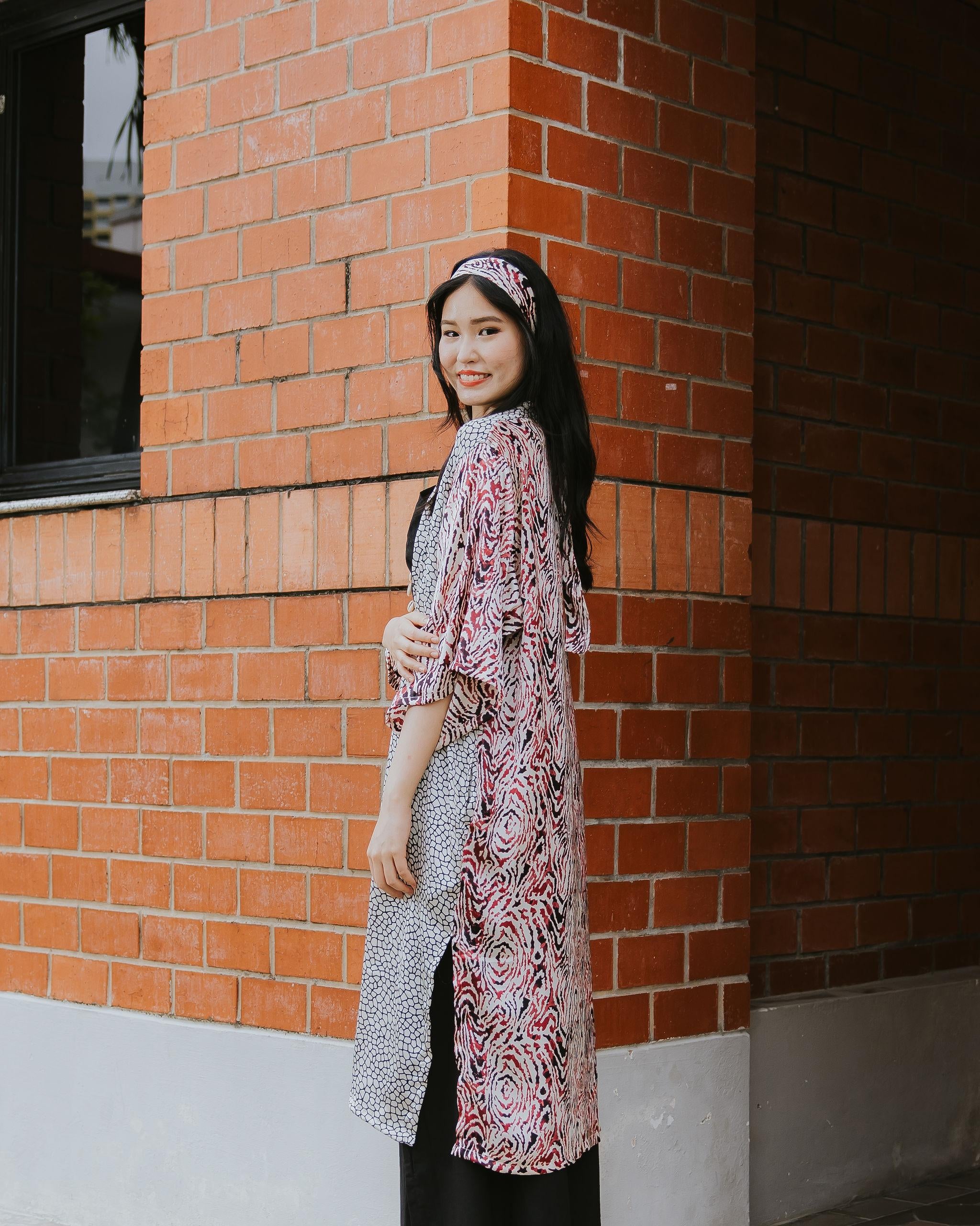 RAJA RANI | Modal Silk Long Kimono