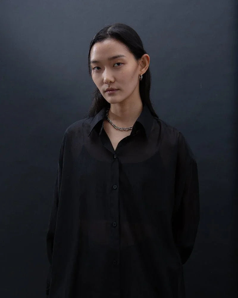 SAERO COLLECTIVE | Malgeun Tencel Shirt | Black