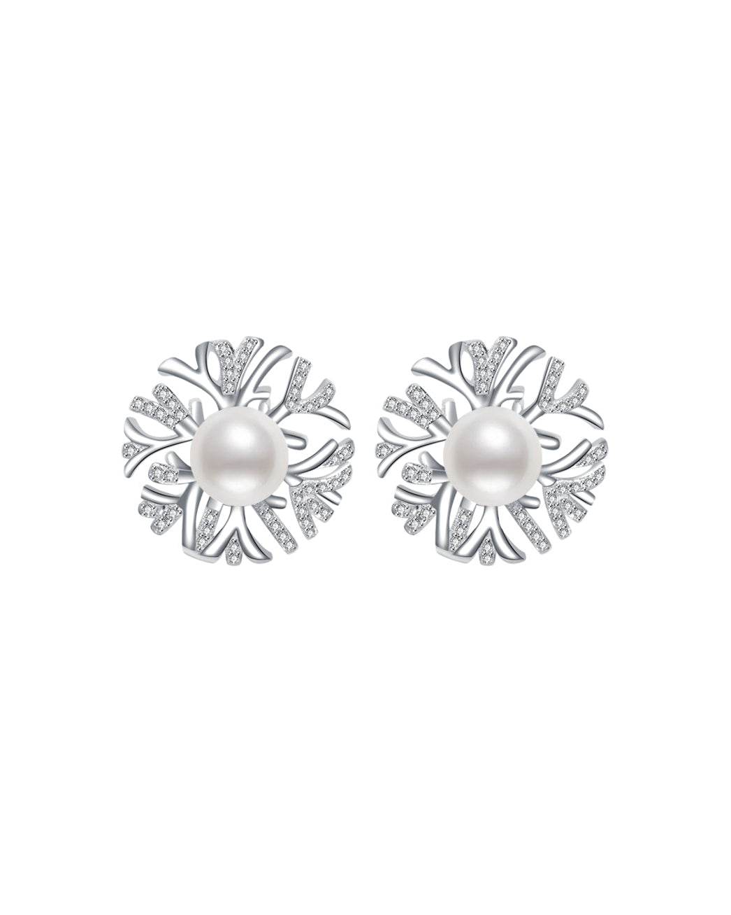 PEARLY LUSTRE | Elegant Freshwater Pearl Earrings WE00502 | GARDENS