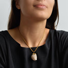 MARILYN TAN JEWELLERY | Desert Rose Natural Gemstone Pendant Necklace In Gold