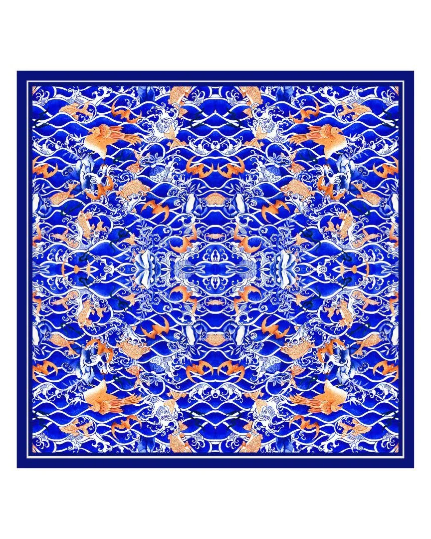 SINGLAPA | Waves Pocket Square