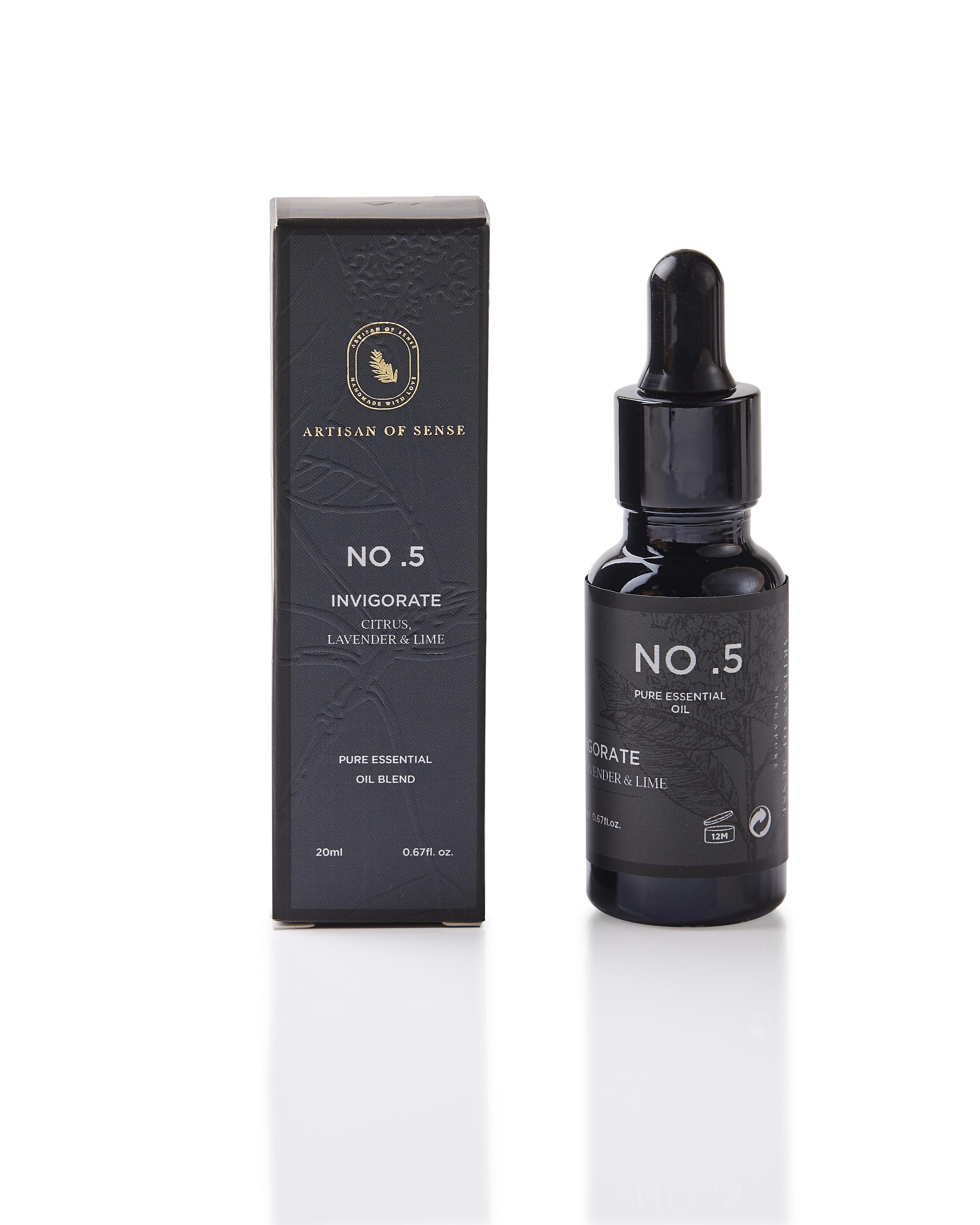 ARTISAN OF SENSE | No.5 Invigorate Essential Oil Blend | Lavender Eucalyptus & Sage