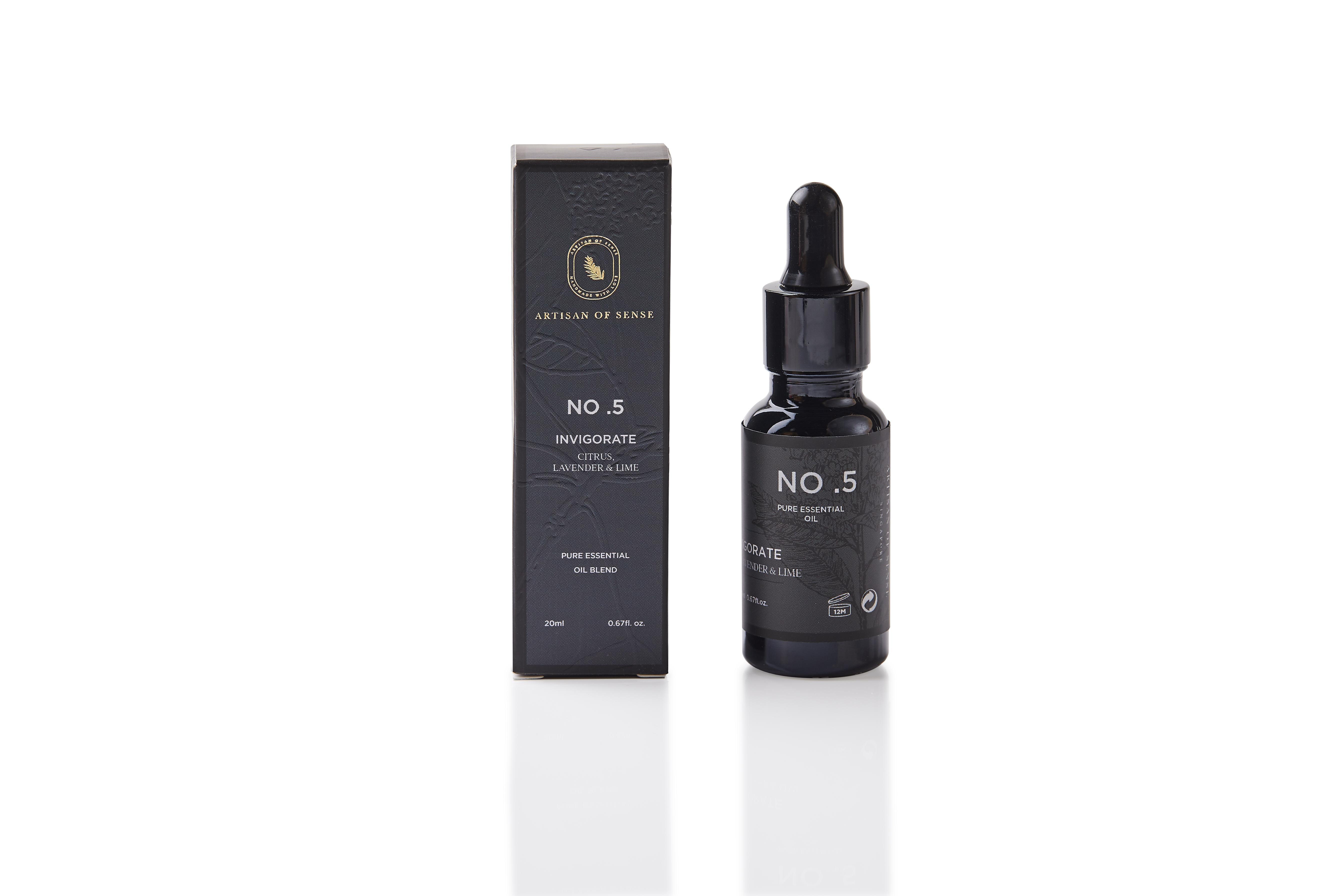 ARTISAN OF SENSE | No.5 Invigorate Essential Oil Blend | Lavender Eucalyptus & Sage