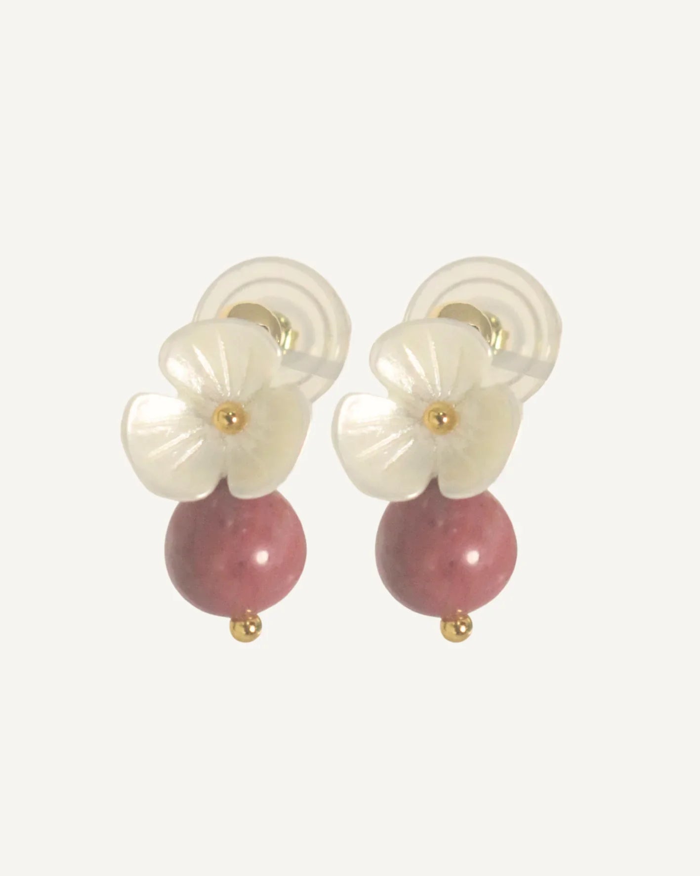 THE ANTECEDANT STORE | E - Floral Series Amethyst Earrings