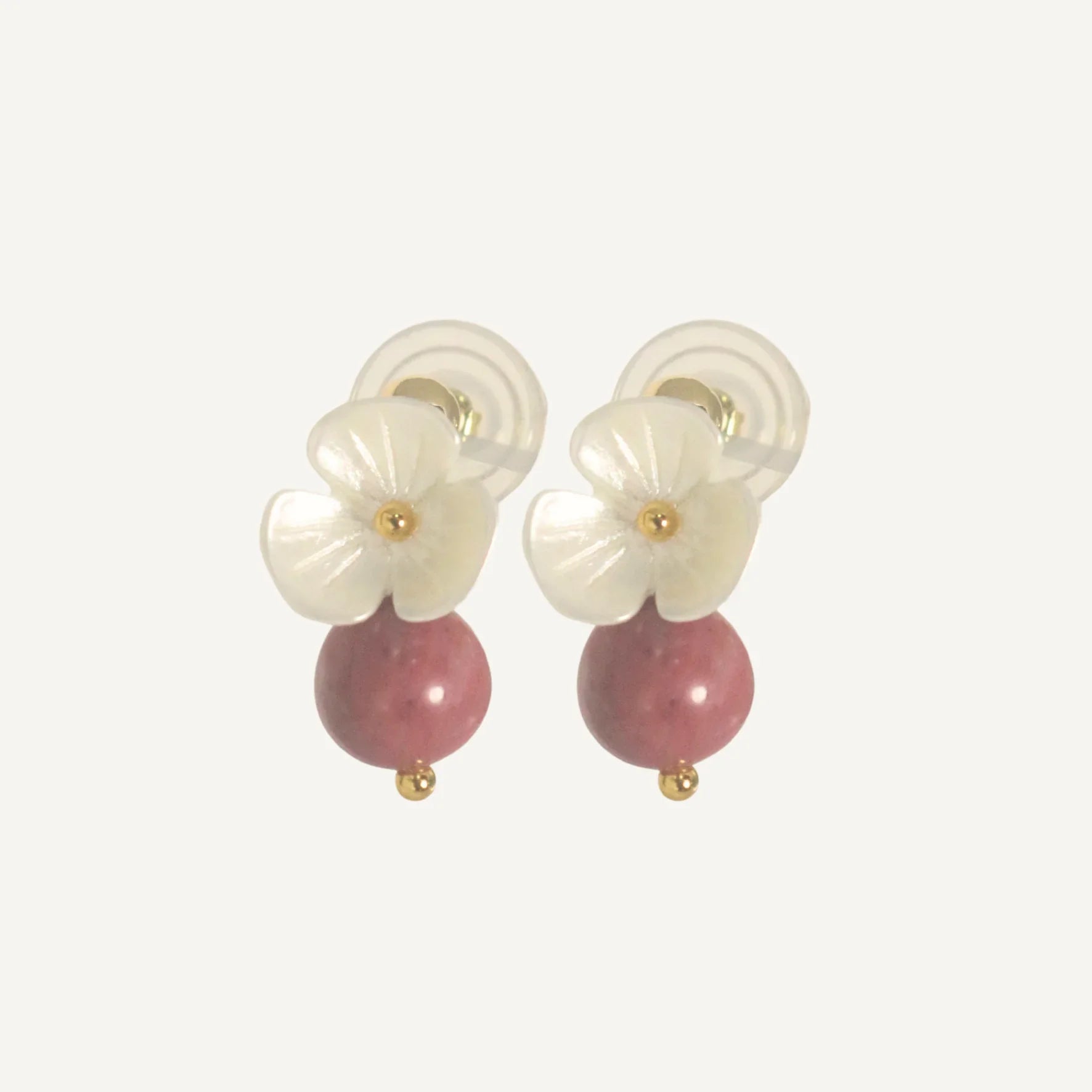 THE ANTECEDANT STORE | E - Floral Series Amethyst Earrings