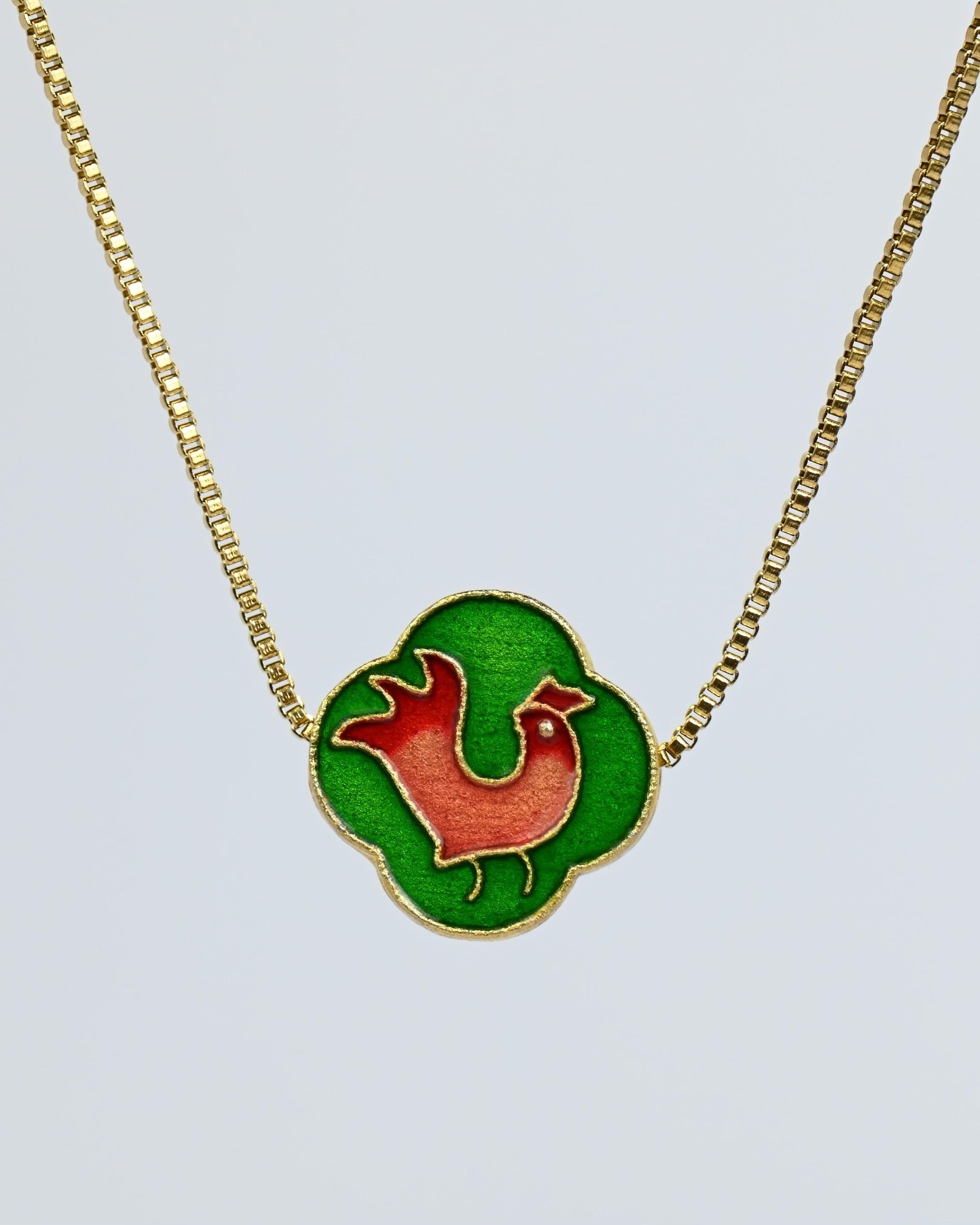 MARILYN TAN JEWELLERY | Lucky Zodiac Gold Chain Pendant Necklace With Enamel Charm