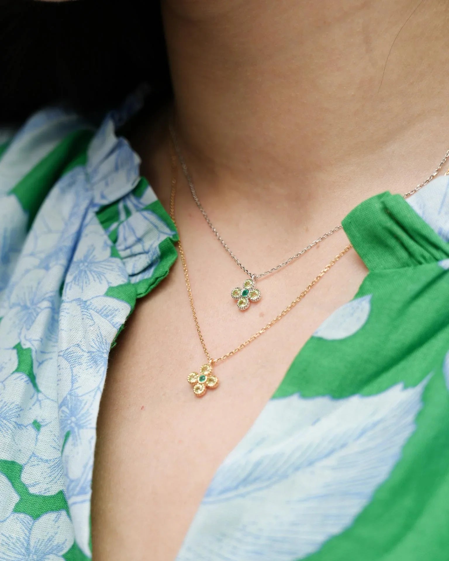 EMBRACE JEWELLERY | Gem Bloom Necklace With Peridot