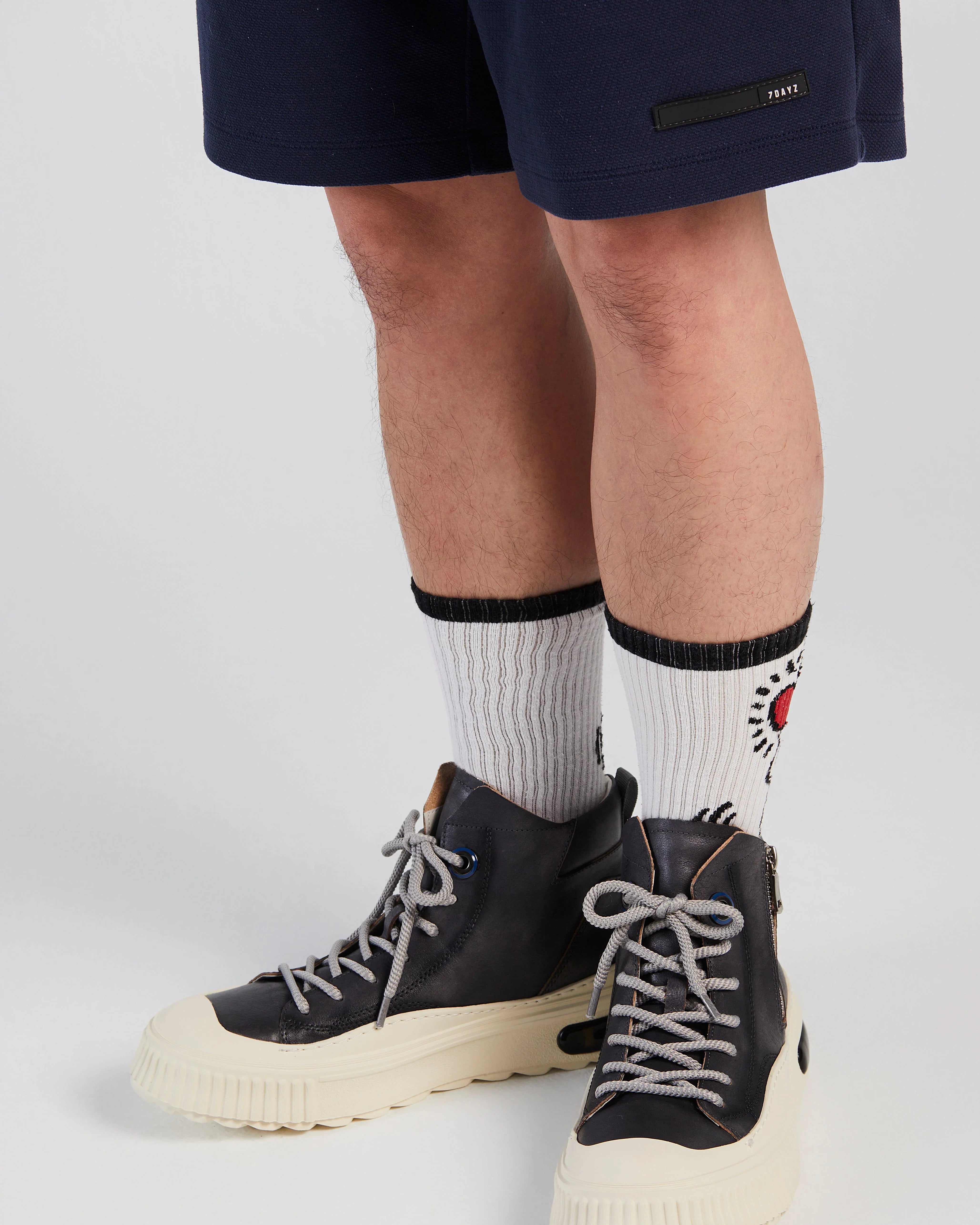 PROJECTWEAR | Farrell Mid Cut Leather Sneaker Grey