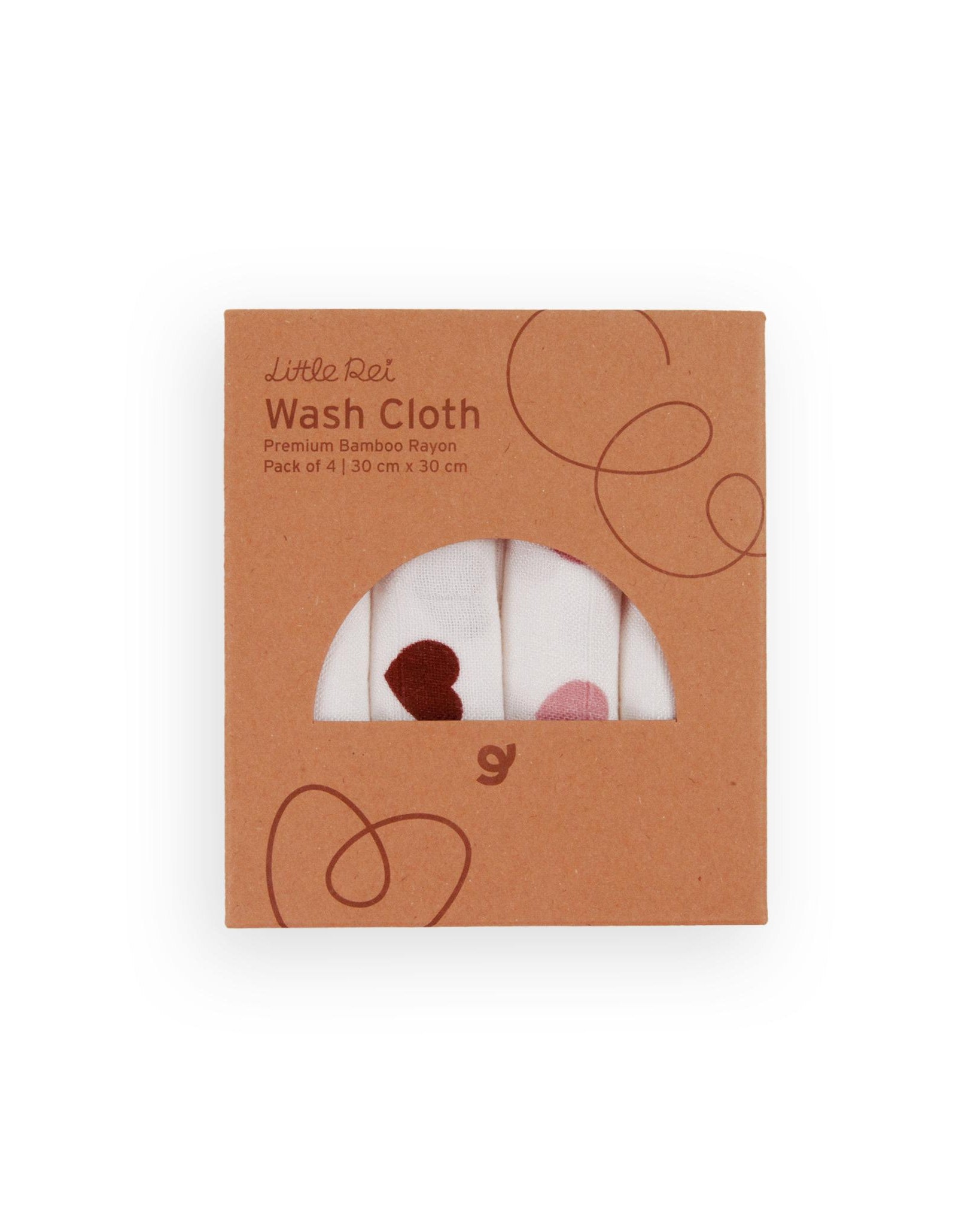 LITTLE REI | LRE Bamboo Wash Cloth 4pc