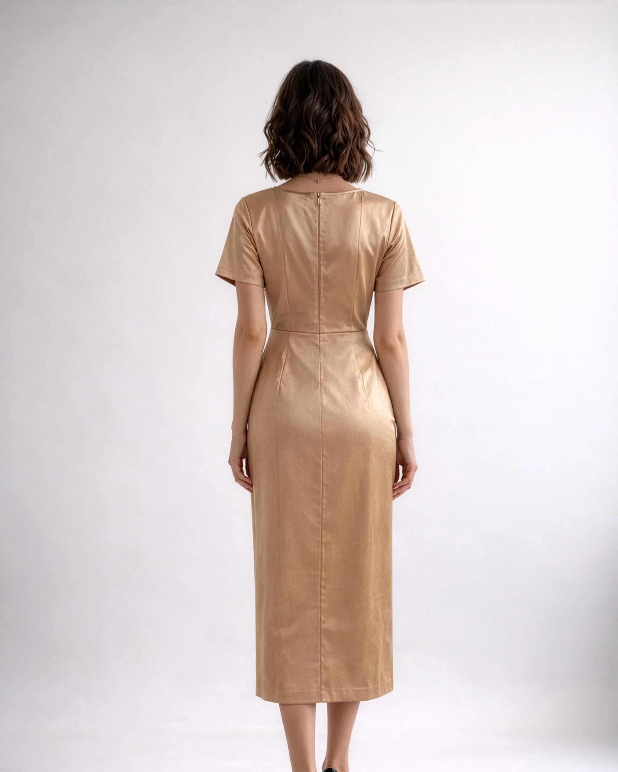 WOLF & BYRD | Golden Current Dress