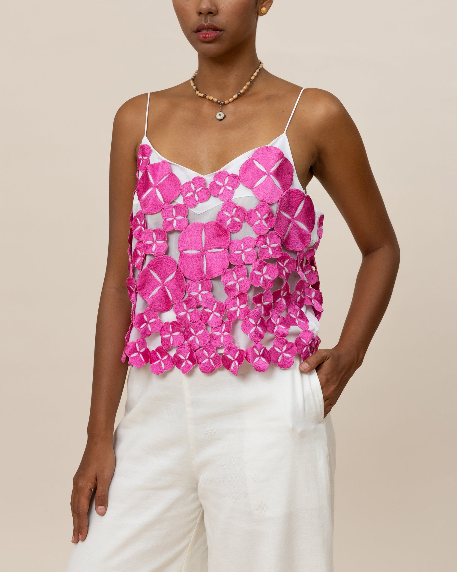 SUKKHA CITTA | SERIBU BUNGA - Embroidered Cami