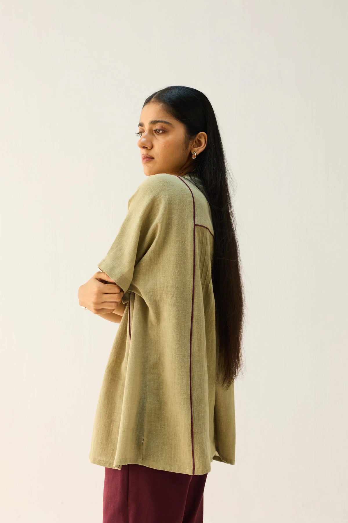 SUI | Bold Heart Handspun Handwoven Organic Cotton Shirt