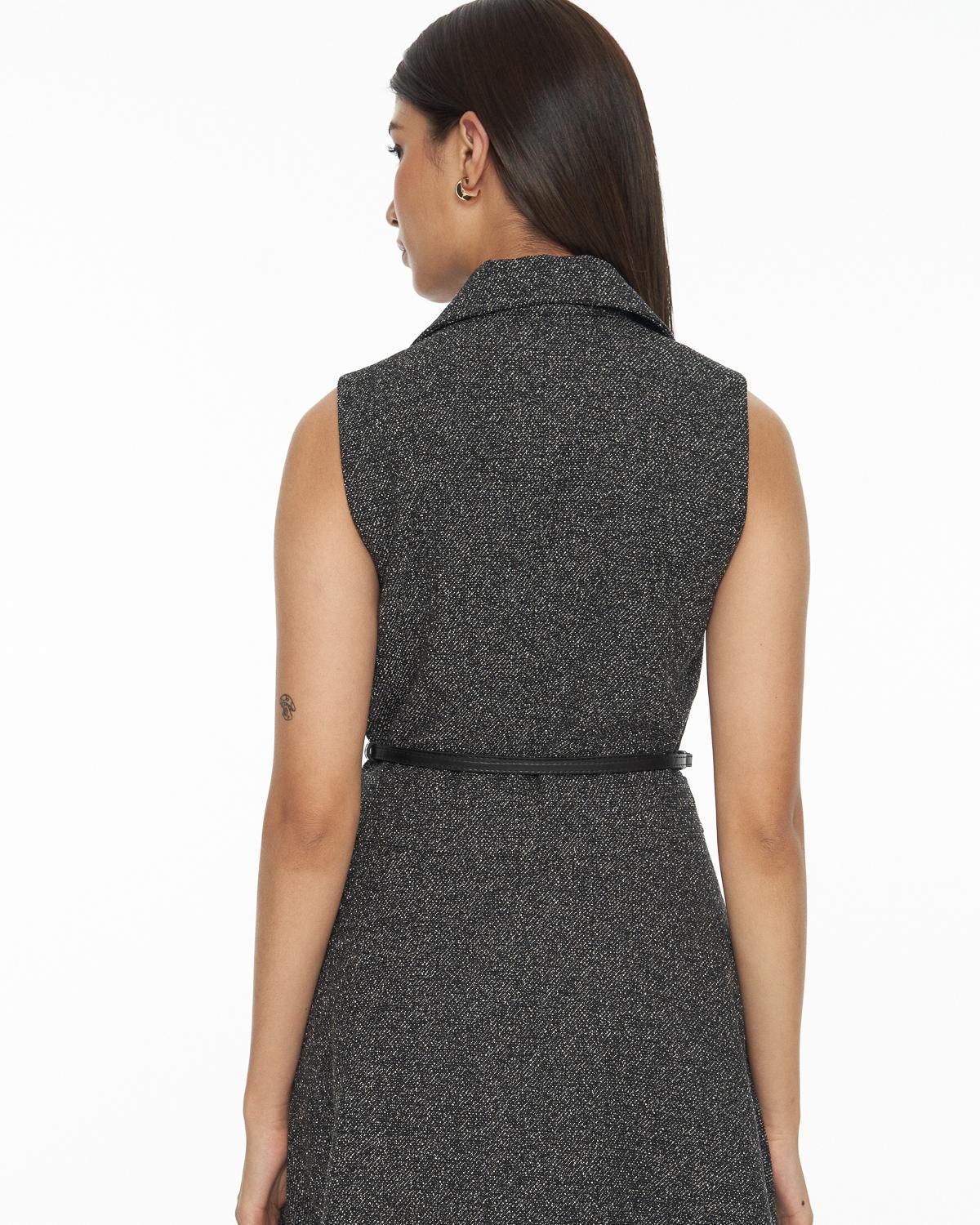 DRESSINGPAULA | Tweed Drop-Waist Mini Dress