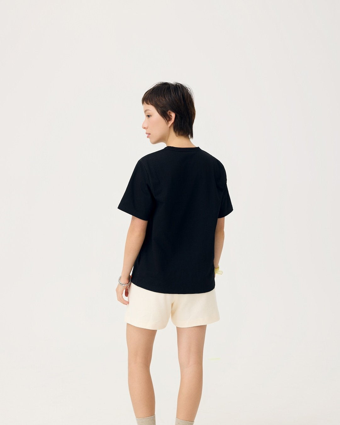 3EIGHTH | Everyday Reversible Tee in Black & Steel Grey