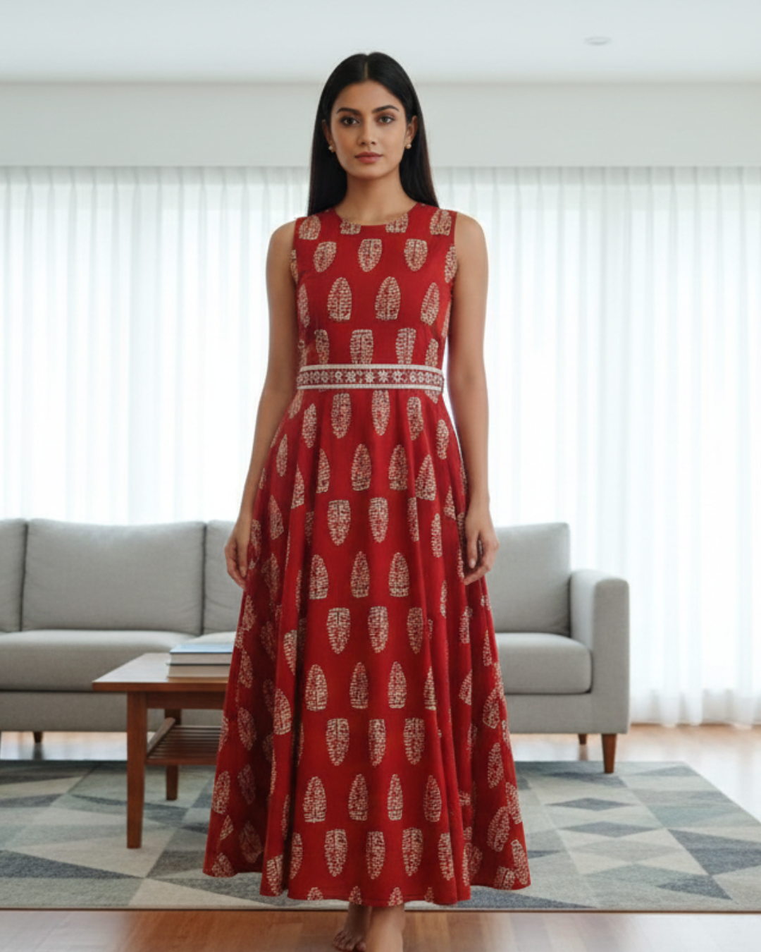 NIMBU | Elena Women's Flowy Dress With Belt