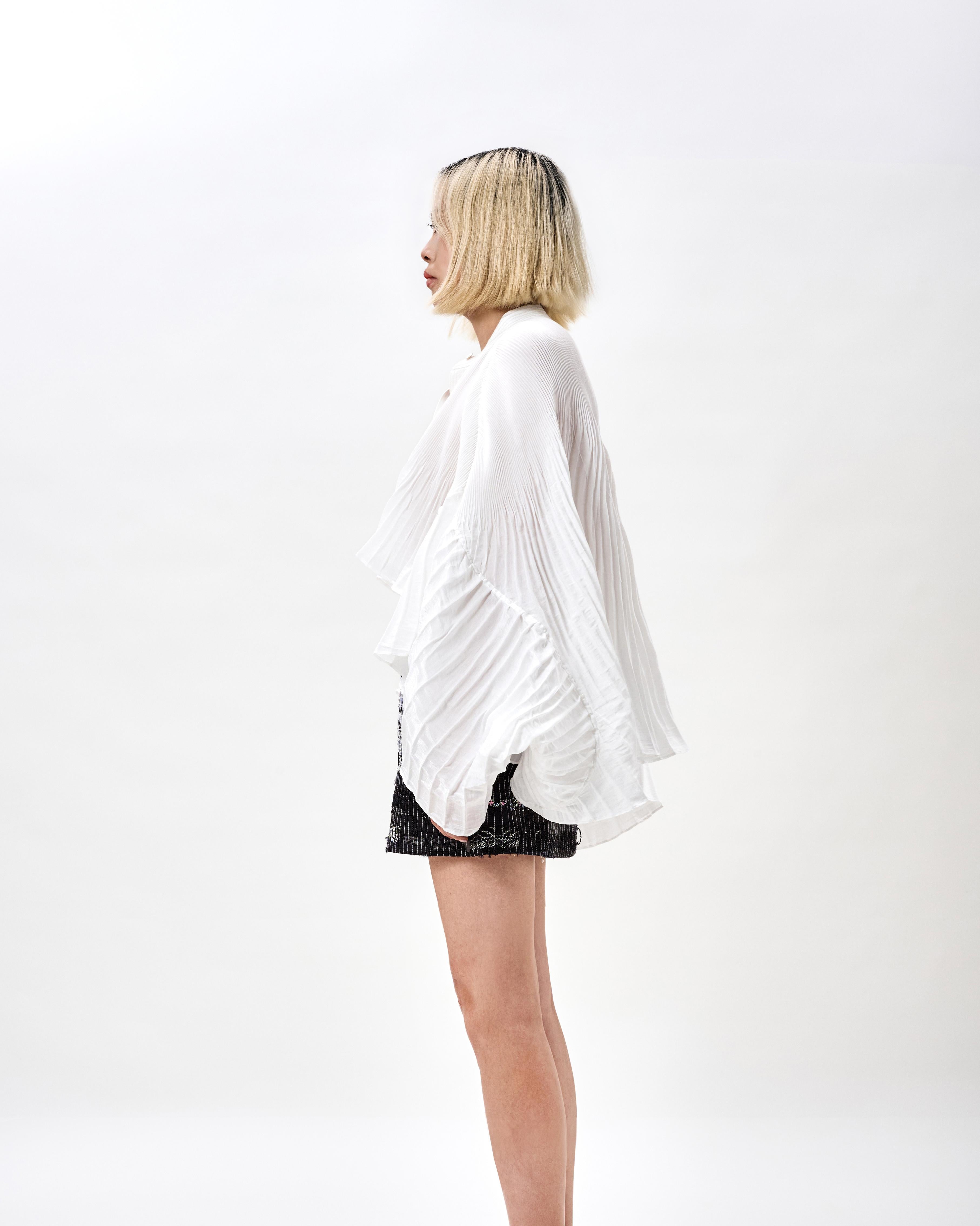 KHAAR | Pleated Crop Top