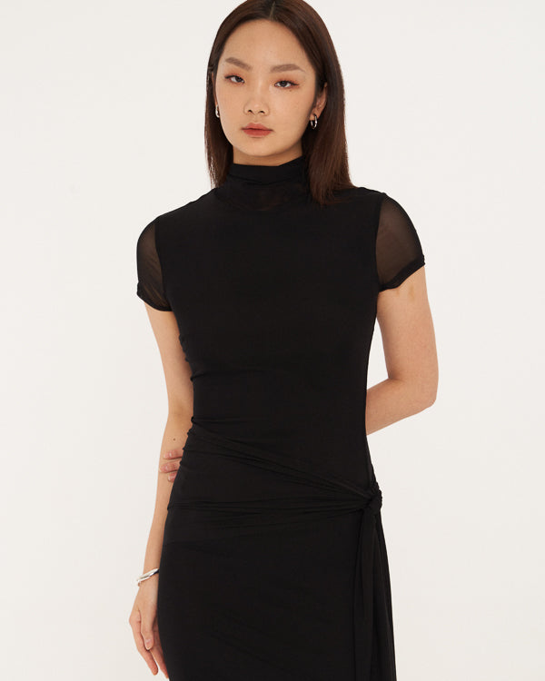 DRESSINGPAULA | Bodycon Mesh Maxi Dress