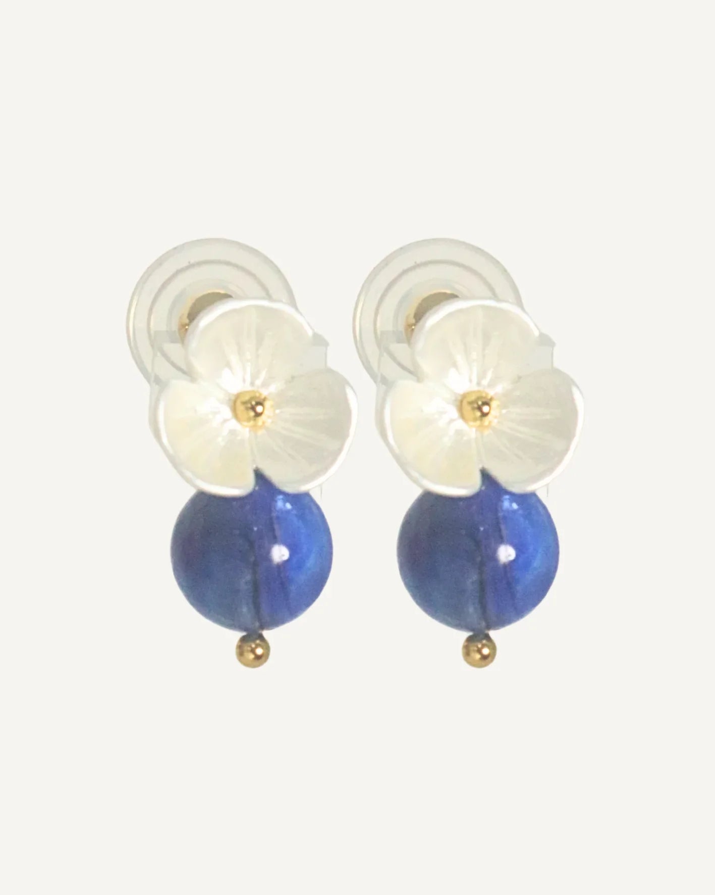 THE ANTECEDANT STORE | E - Floral Series Blue Kynite Earrings