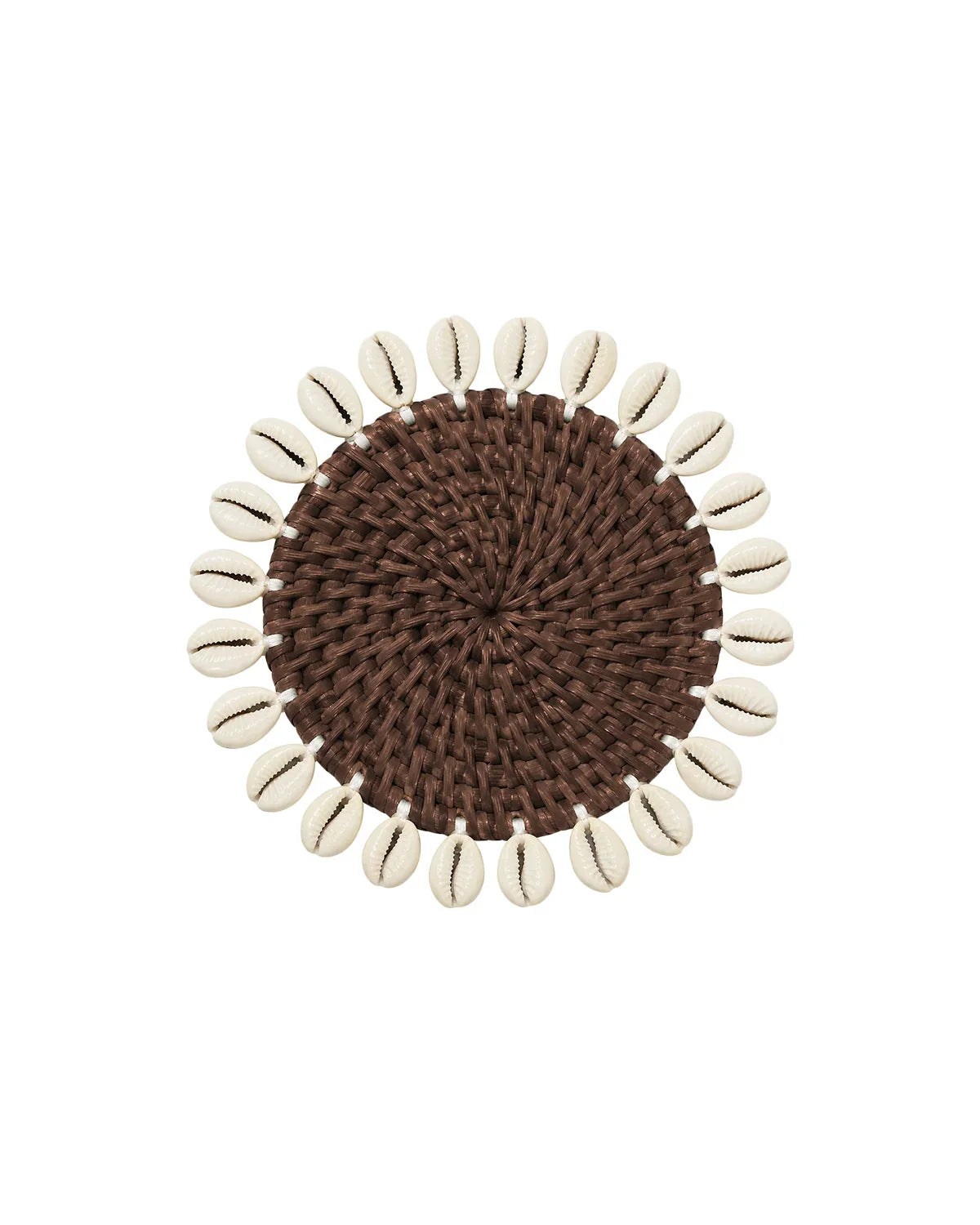 MEJA MAISON DE BALI | The Amour Brown Lentil Cowrie Coaster