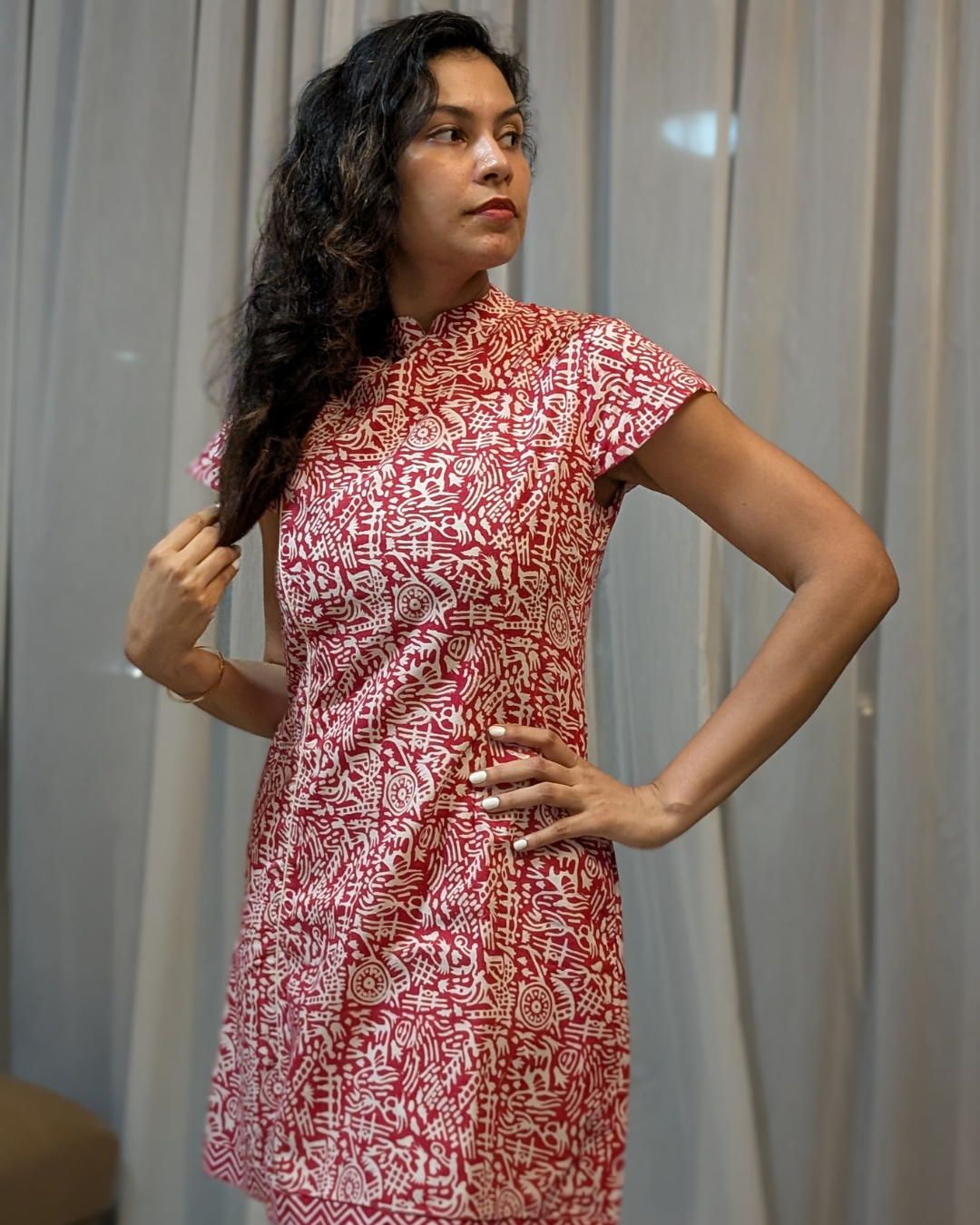 NIMBU | Singapore Red Cheongsam Dress