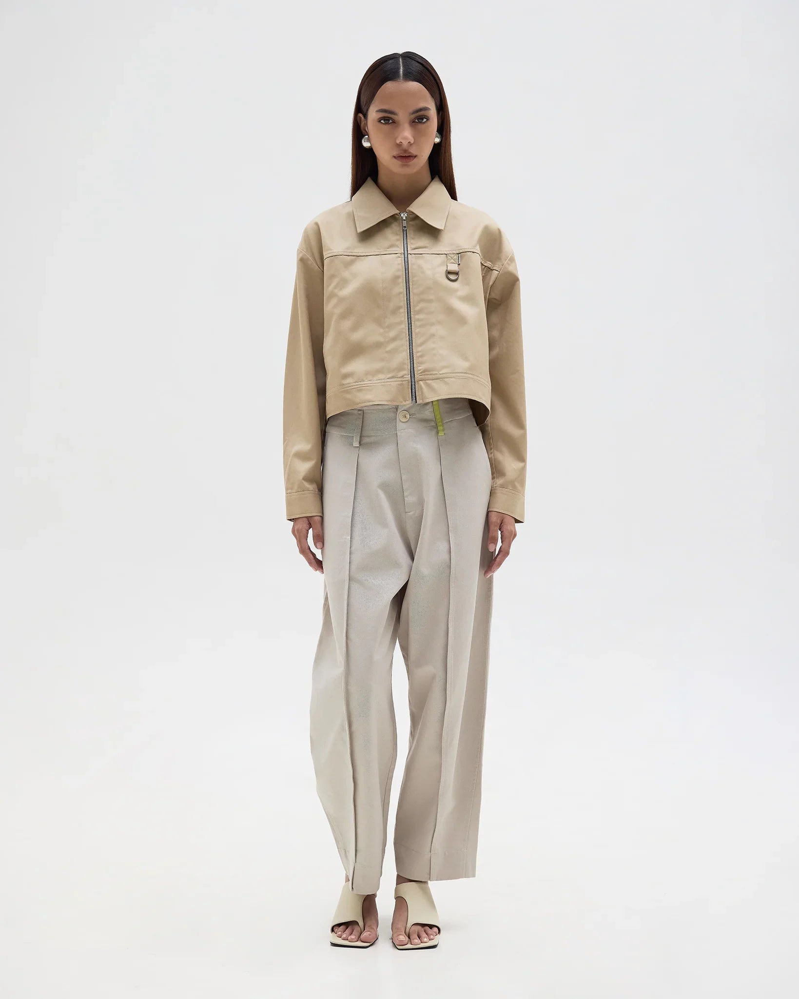ROCK DAISY | Franchie Japanese Cropped Cotton Jacket Grey