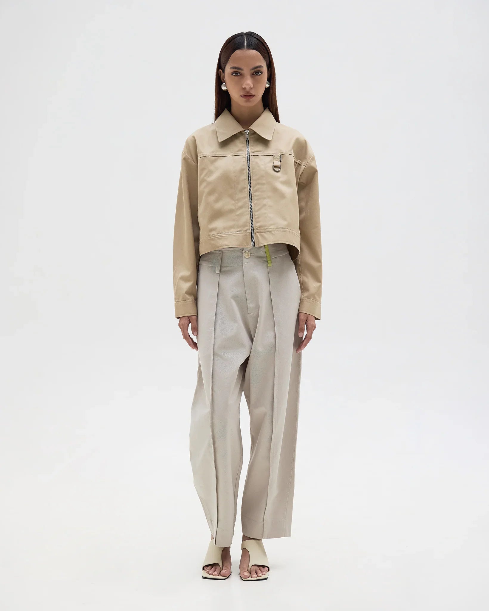ROCK DAISY | Franchie Japanese Cropped Cotton Jacket Grey