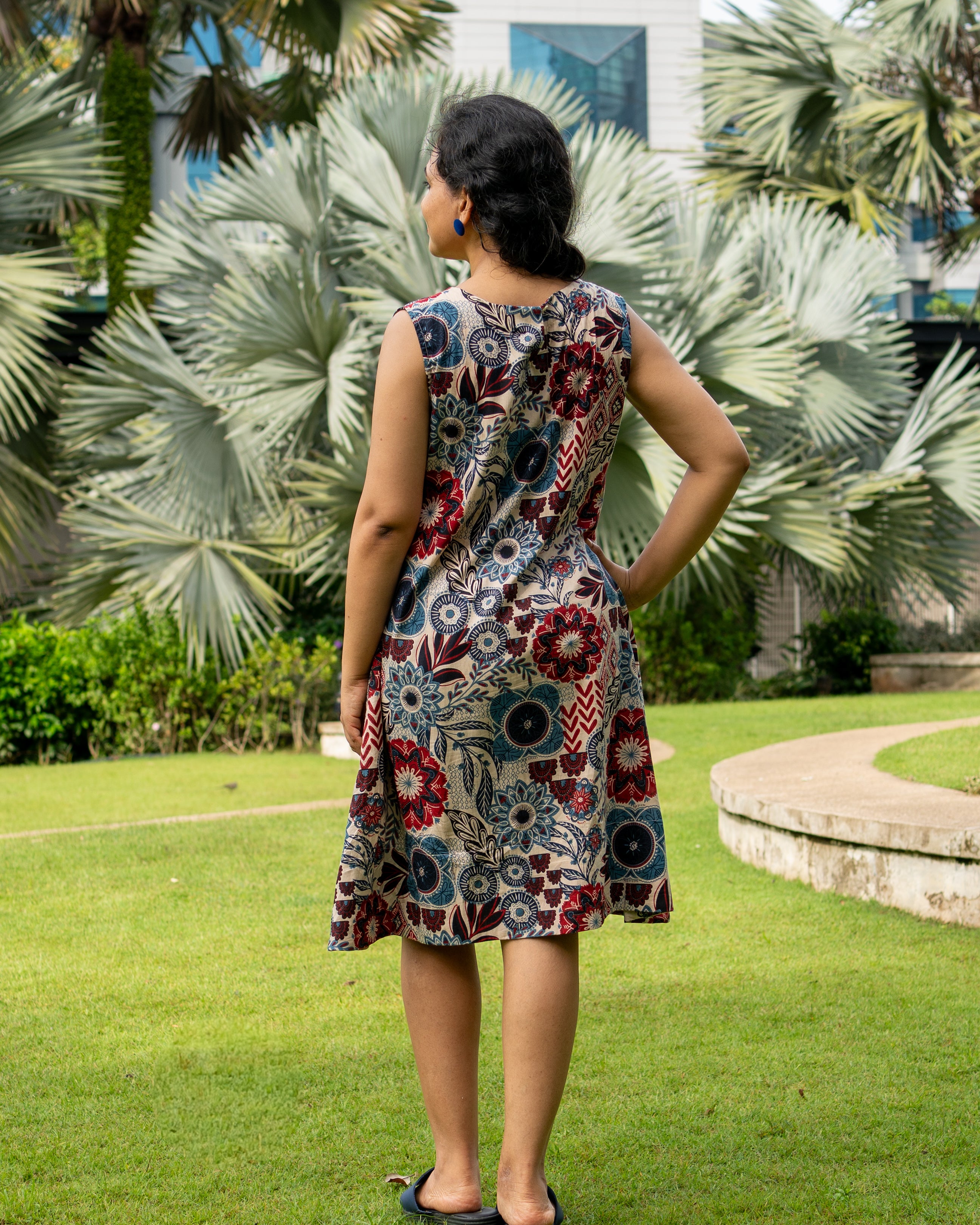 NIMBU | Cambodia Women's A Line Dress with Pockets
