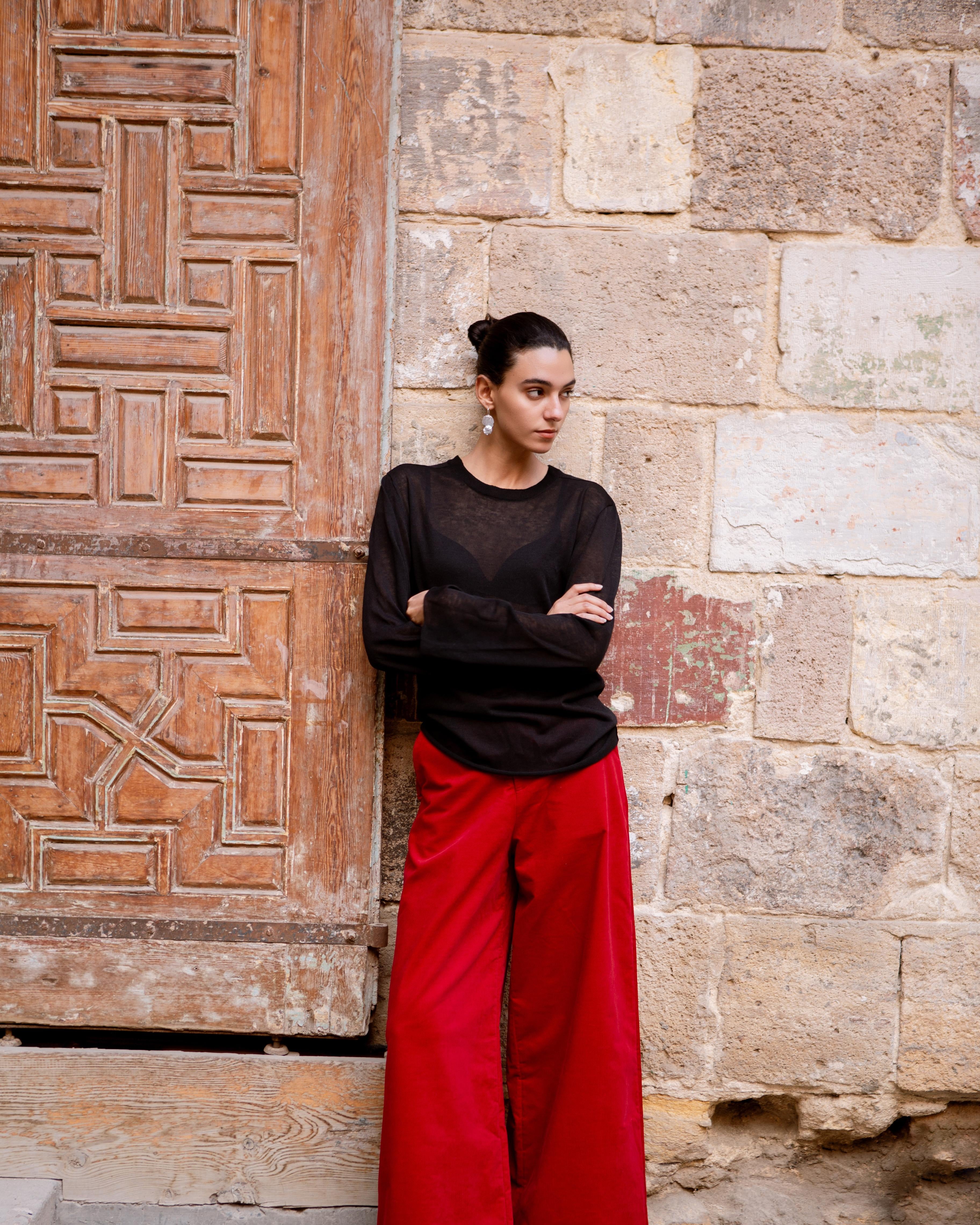 LAYERPLAN | Iska High-Waisted Flared Trouser