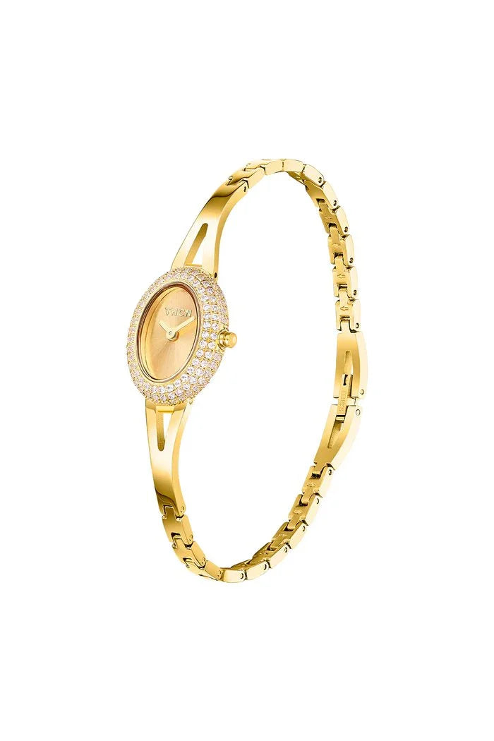 BLACK BY BLUE BRAVE | THCN N· I Mini Gold Sunray Dial Jewelry Watch