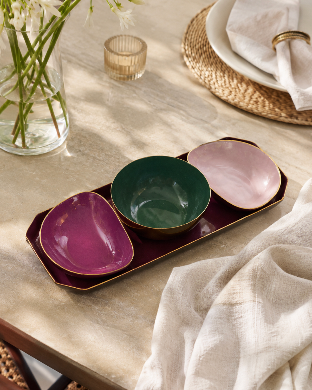 MEJA MAISON DE BALI | The Amour Nouveau Serve Tray Set