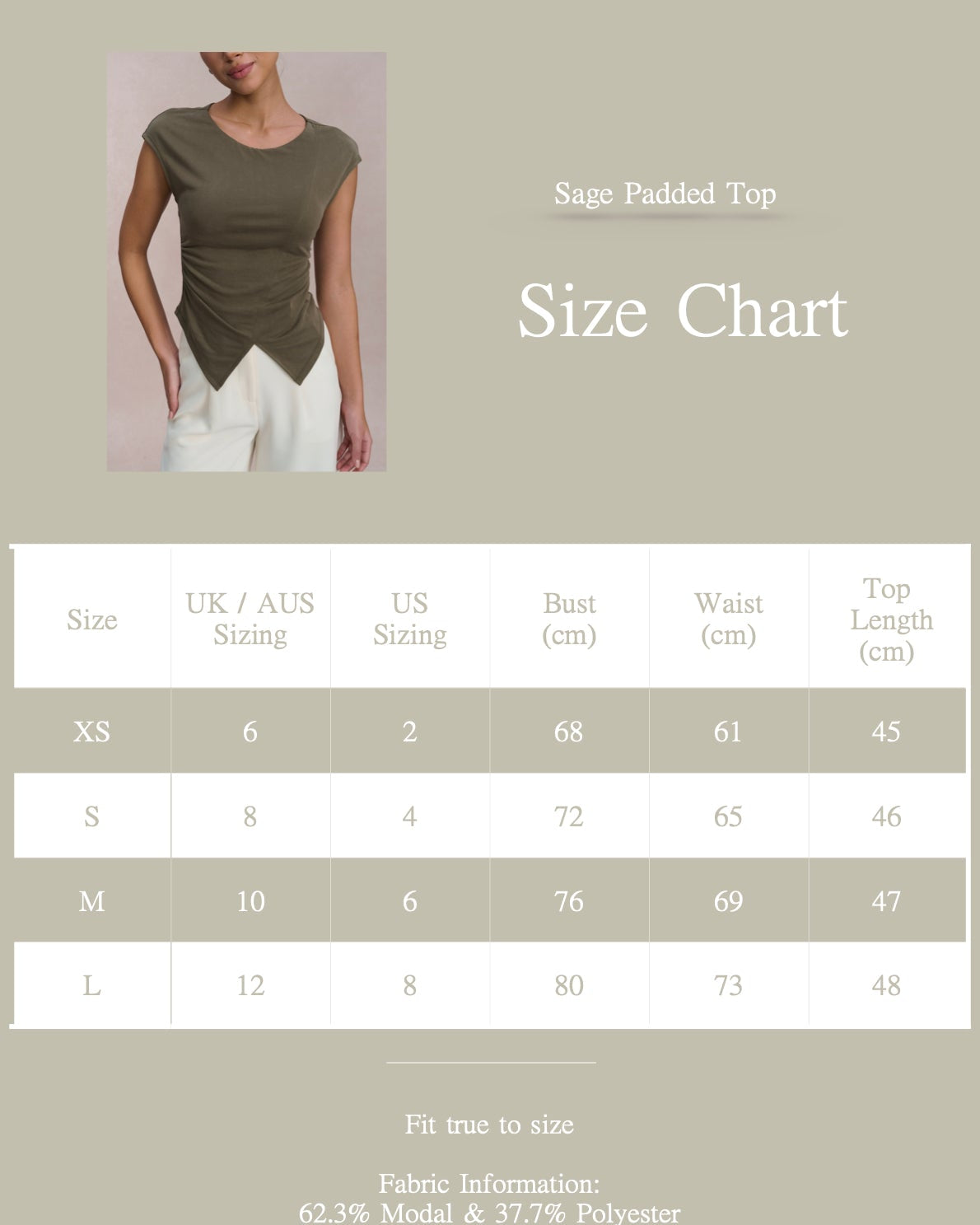 EMVY | Sage Padded Top - Green