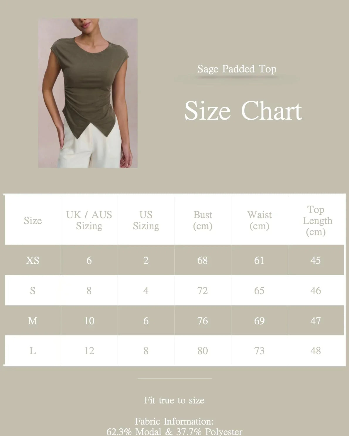 EMVY | Sage Padded Top - Green
