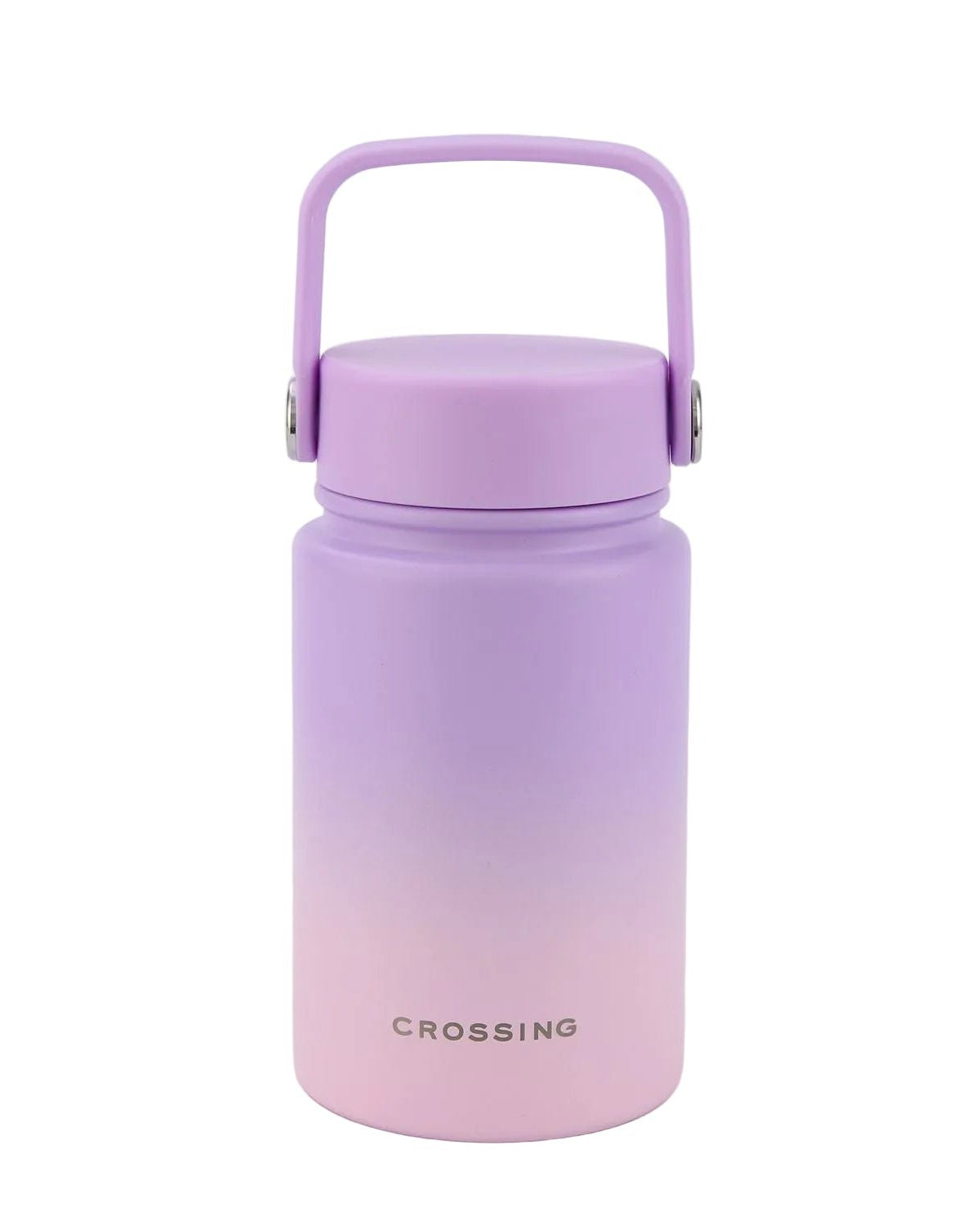 CROSSING | 400ml Urban Ceramic S/S Insulated Flat Cap Bottle With Handle