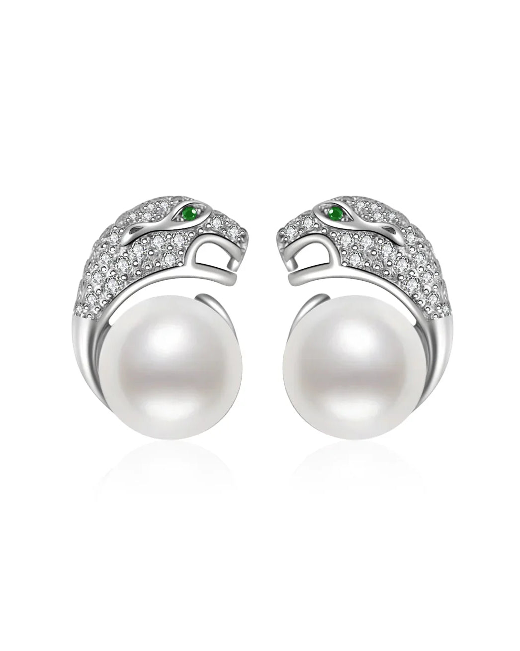 PEARLY LUSTRE | Leopard Freshwater Pearl Earrings WE00084 | SAFARI