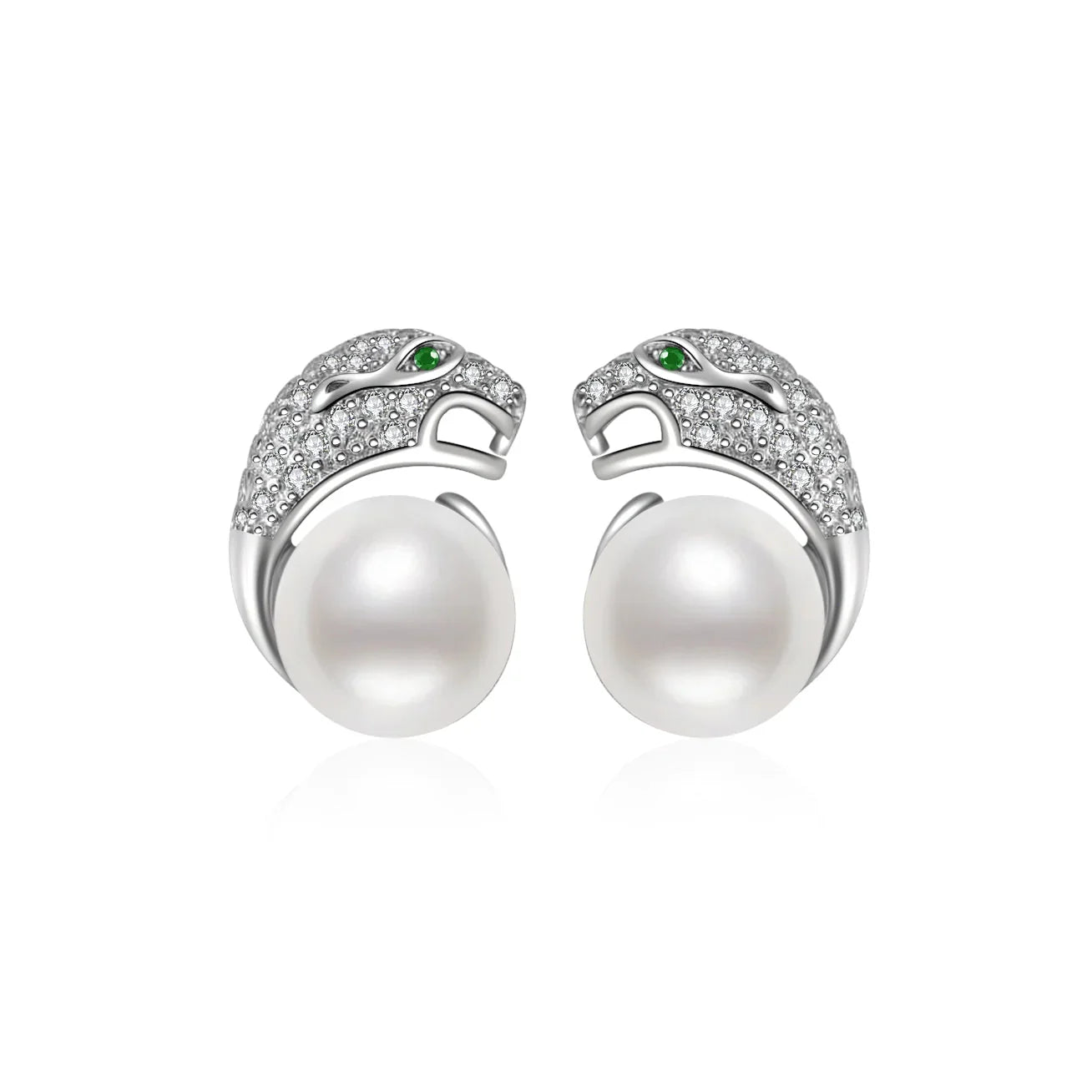 PEARLY LUSTRE | Leopard Freshwater Pearl Earrings WE00084 | SAFARI