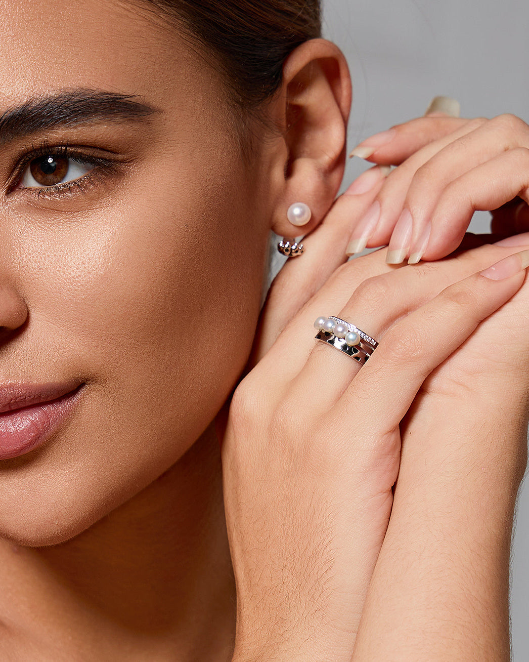 PEARLY LUSTRE | Cheetah Print Pearl Ring WR00263 | SAFARI